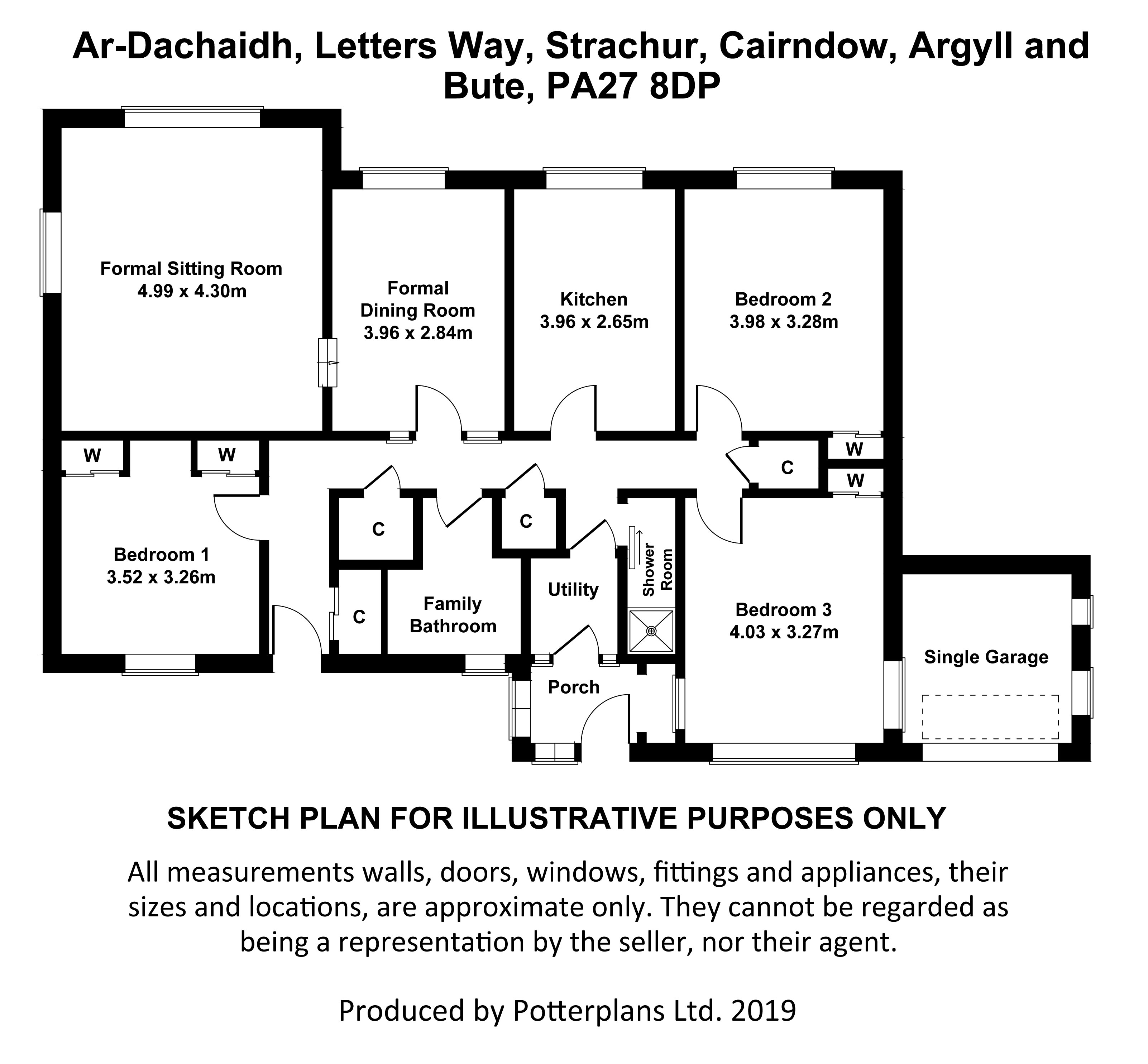 3 Bedrooms Detached bungalow for sale in Letters Way, Strachur, Cairndow, Argyll And Bute PA27