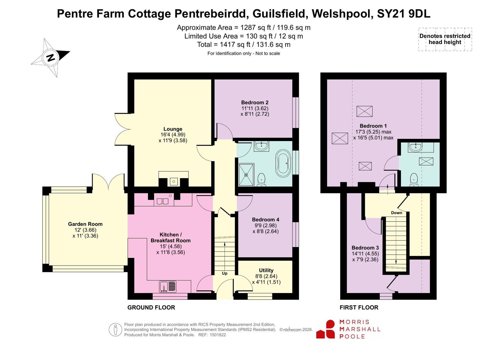 Pentre Farm Cottage,, Pentrebeirdd, Welshpool floorplan