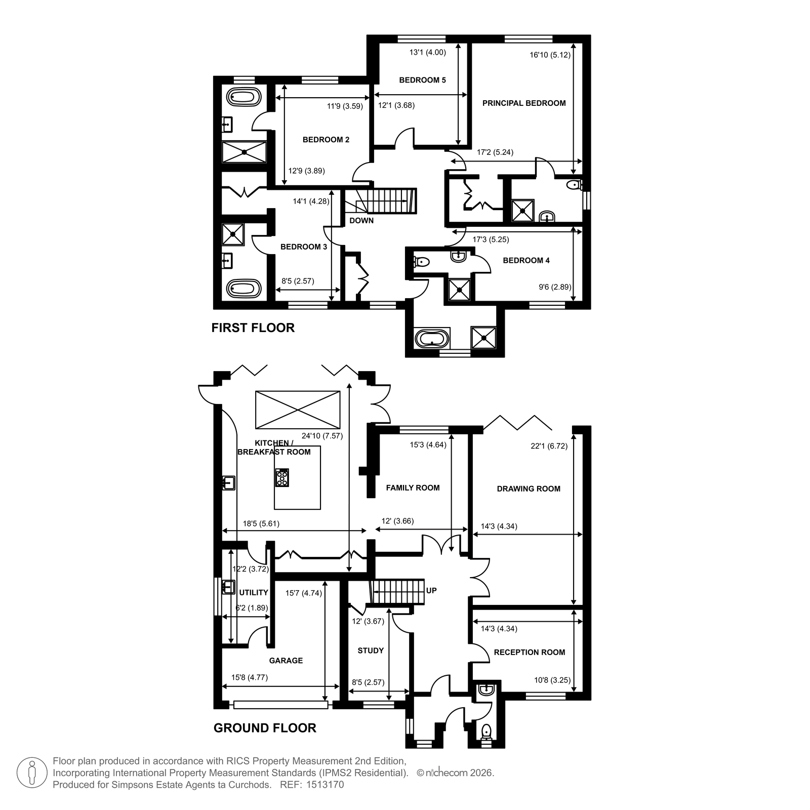 5A,, Beechwood Avenue, Weybridge floorplan