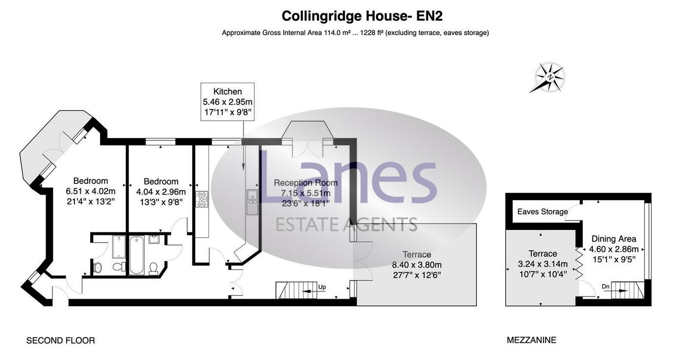 Flat 16 Collingridge House, 5 Old Park Road, Enfield floorplan