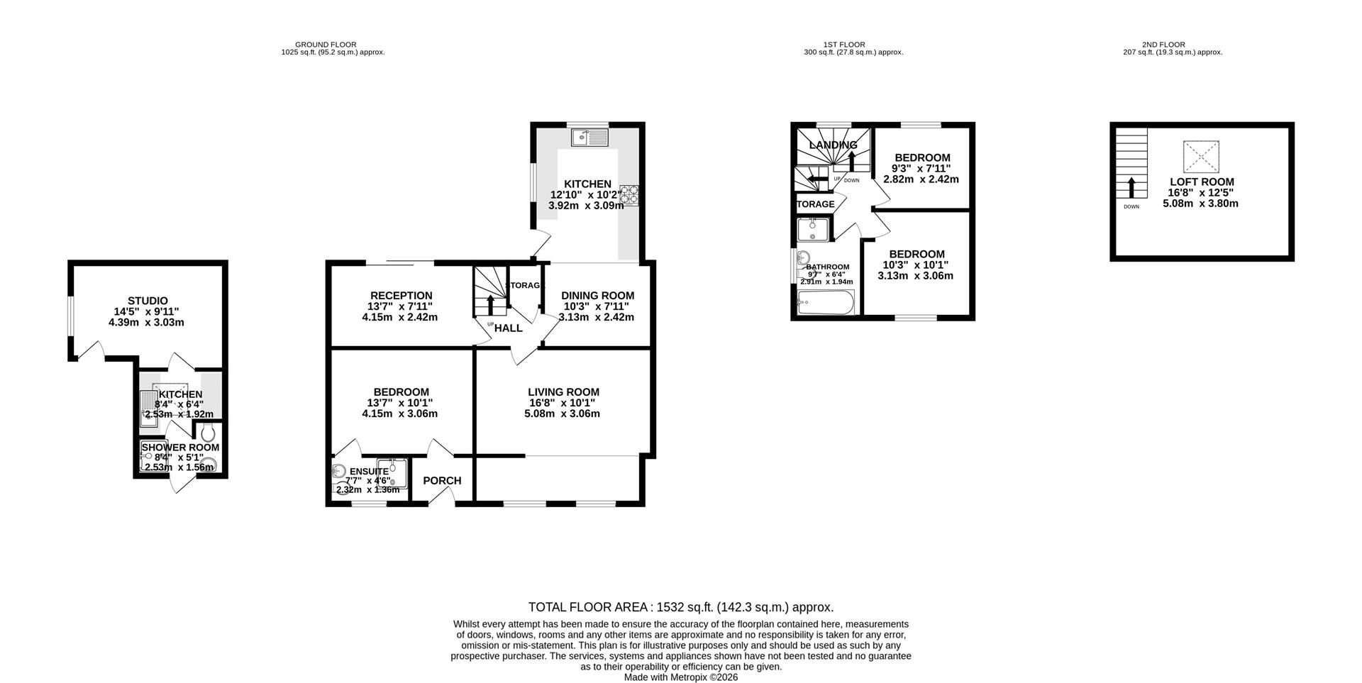 Rosewood Cottage, 206, Henfield Road, Coalpit Heath floorplan