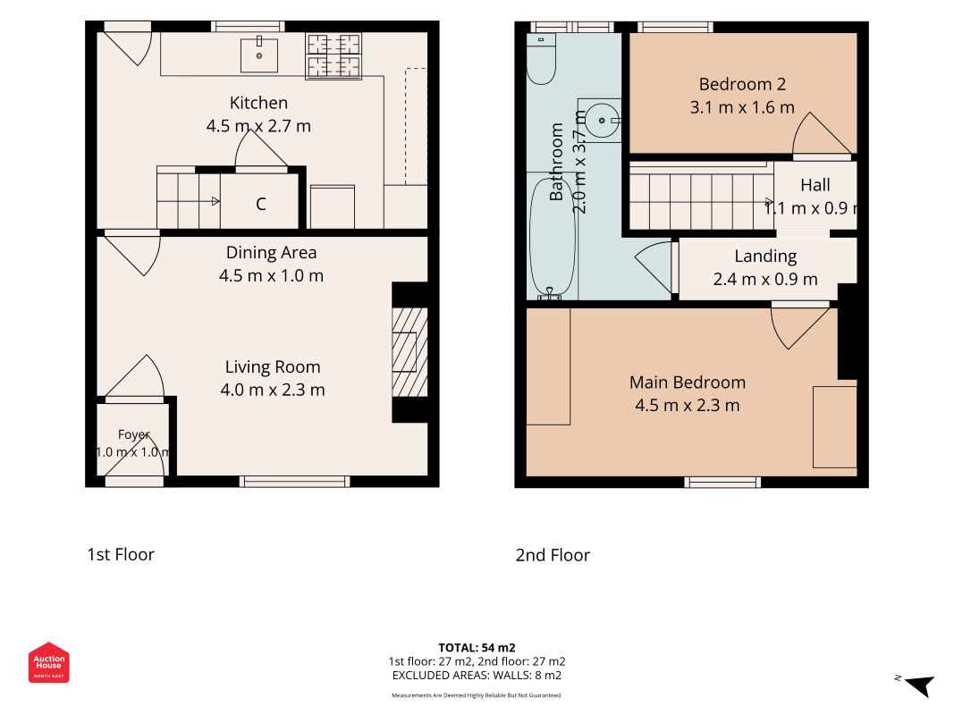 8 George Street, Shildon floorplan