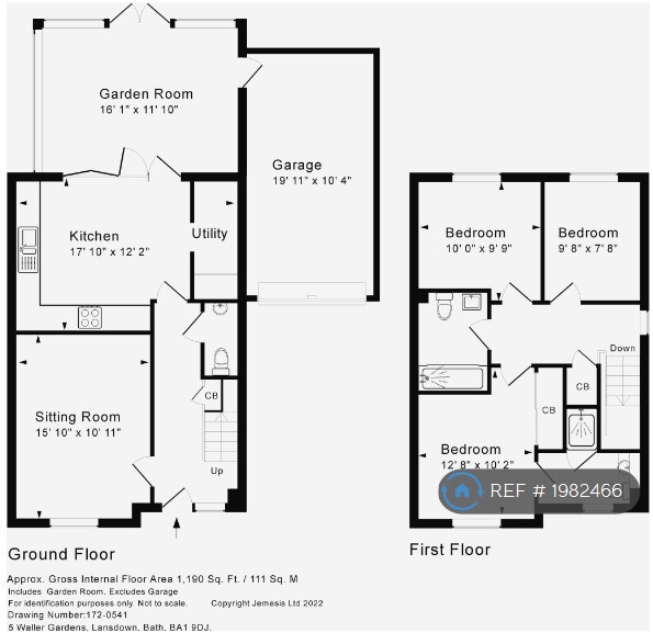 Waller Gardens, Landsdown, Bath floorplan