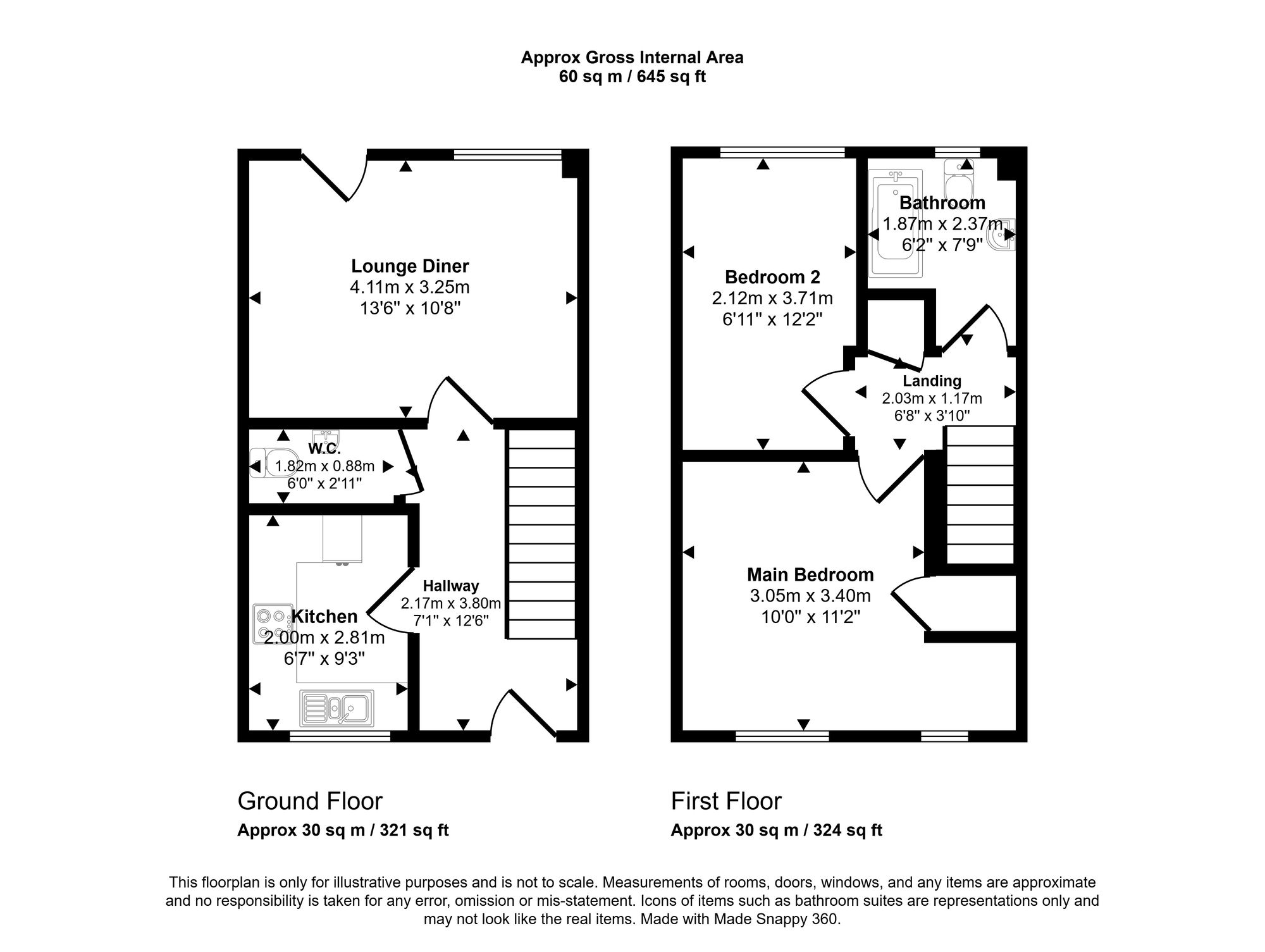 22 Ludlow Street, Wigan floorplan