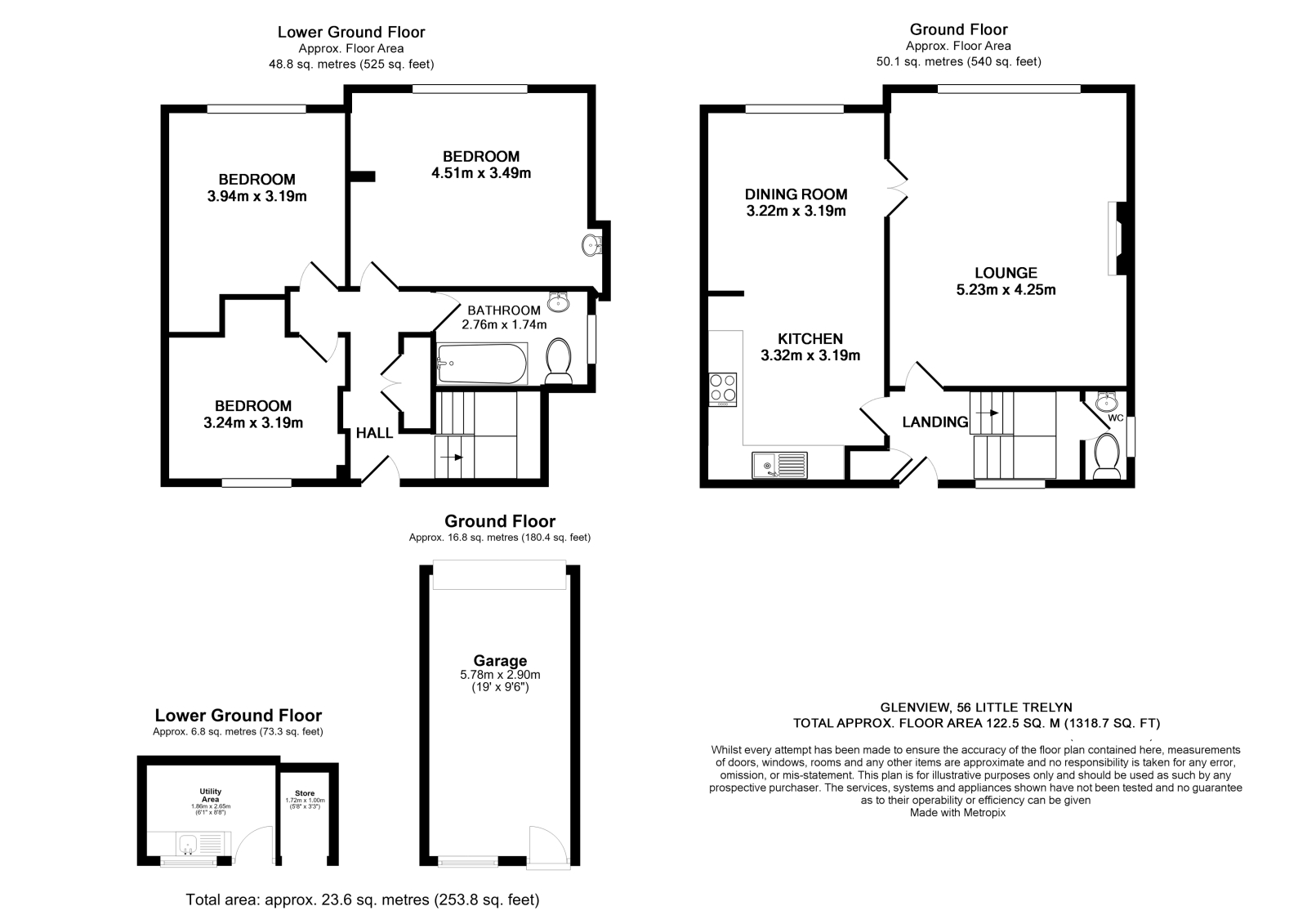 Glen View, 56 Little Trelyn, Rock, Rock floorplan
