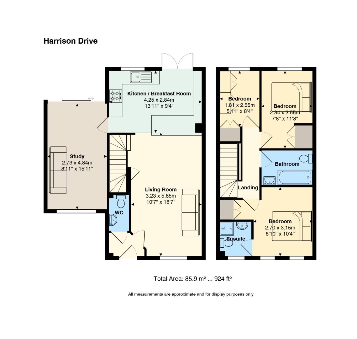 10A, Harrison Drive, Cardiff floorplan
