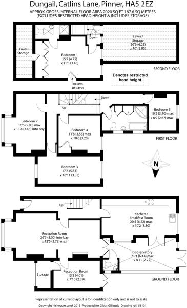 5 Bedrooms Semi-detached house for sale in Catlins Lane, Pinner, Middlesex HA5