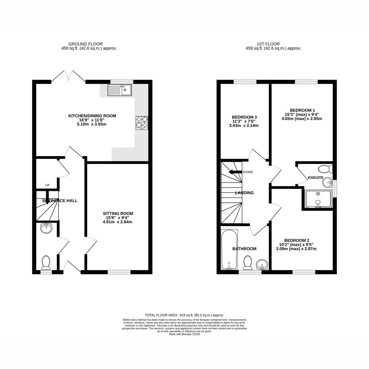 6, South Meadow, Chichester floorplan
