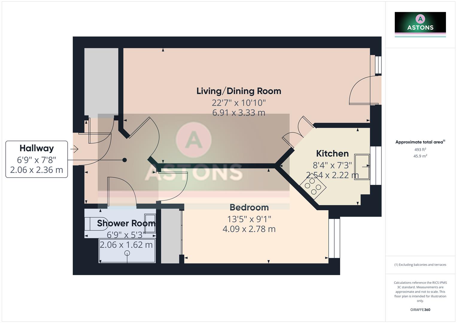 53, Millfield Court, Ifield floorplan