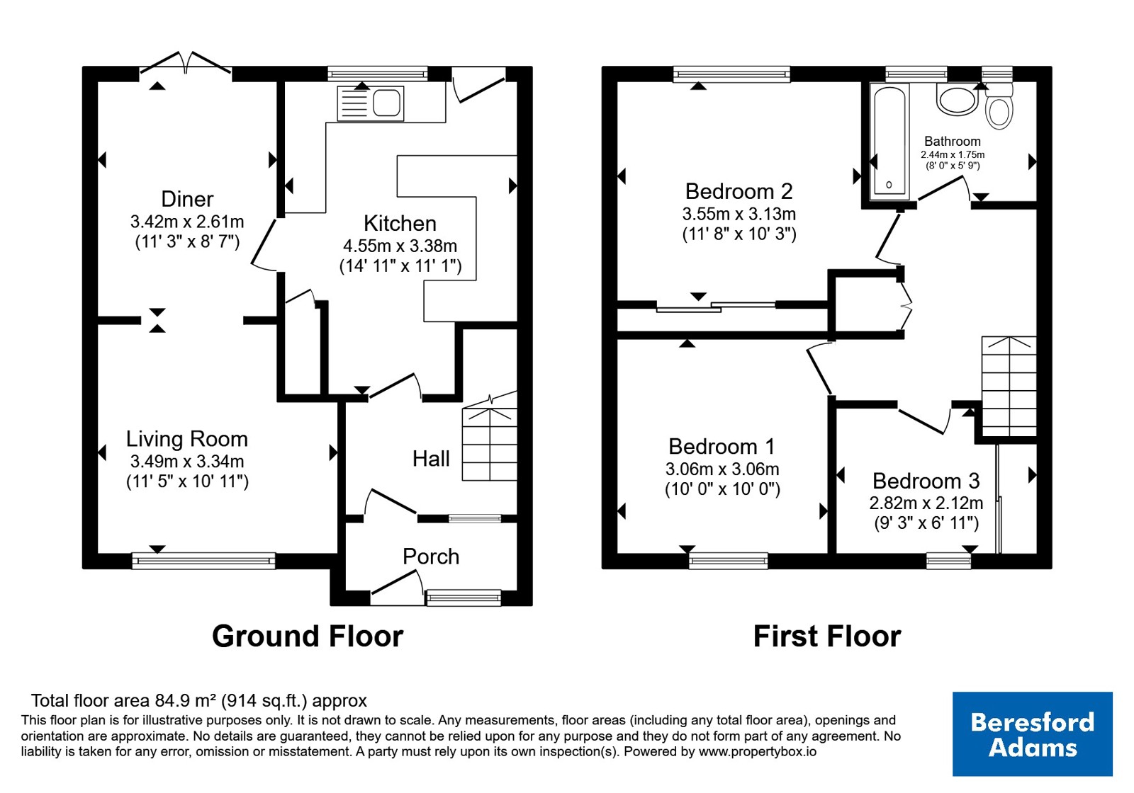 10, Adelaide Road, Cheshire floorplan