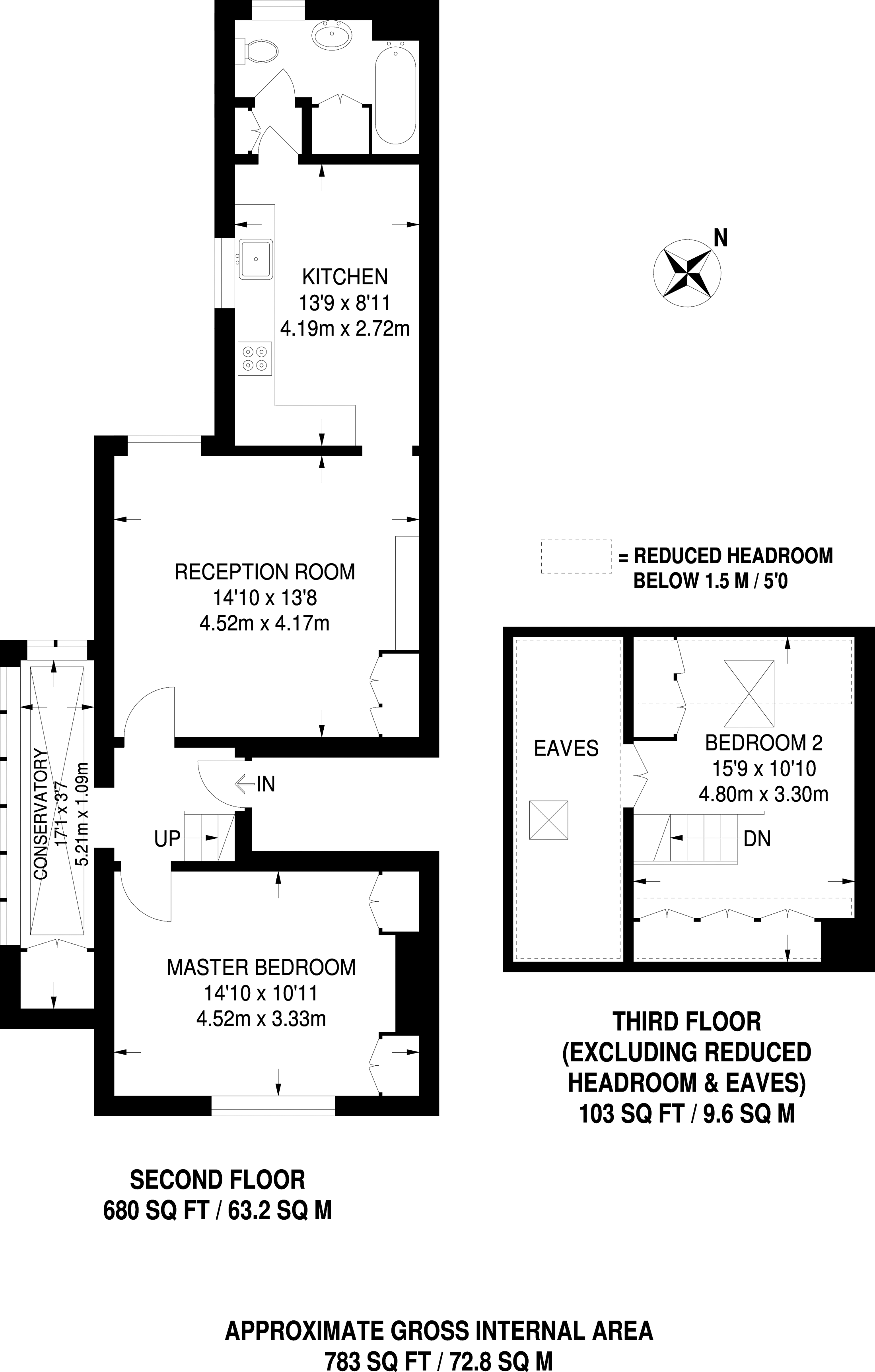 2 Bedrooms Flat to rent in Brodrick Road, Wandsworth Common SW17
