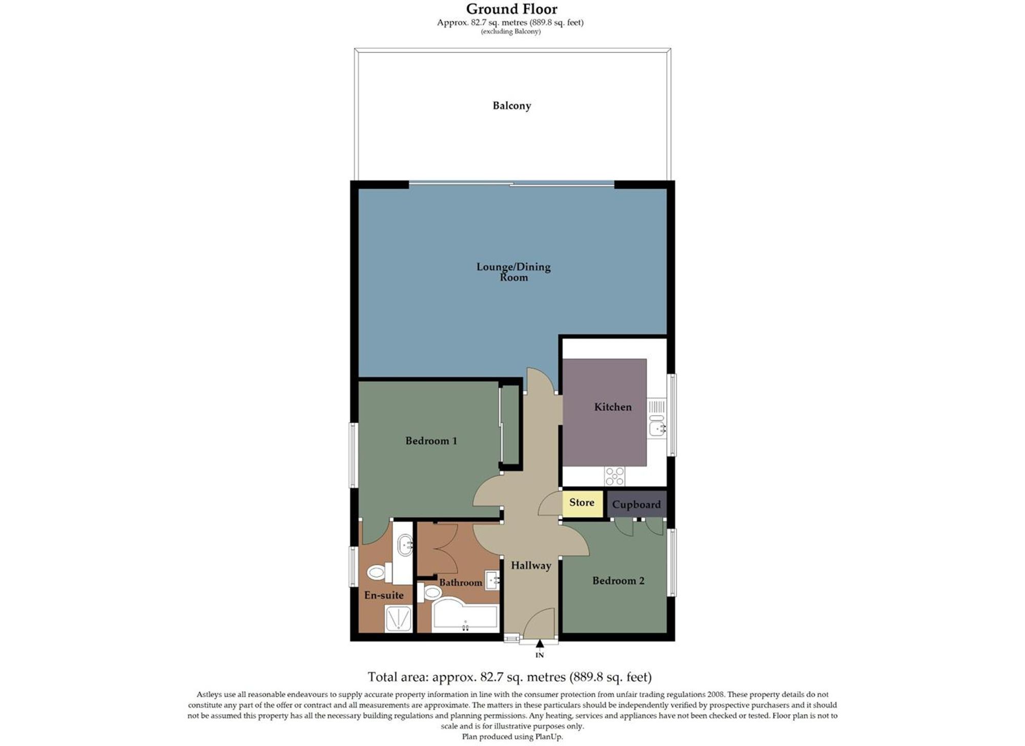 Flat 1a, Links Court Langland Bay Road, Swansea floorplan