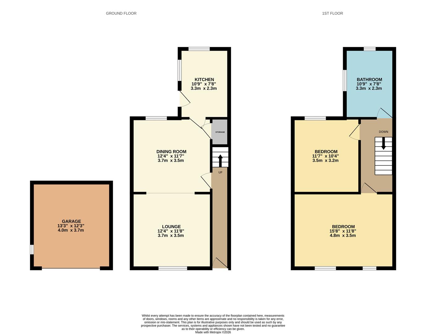 15, Irthlingborough Road, Finedon floorplan