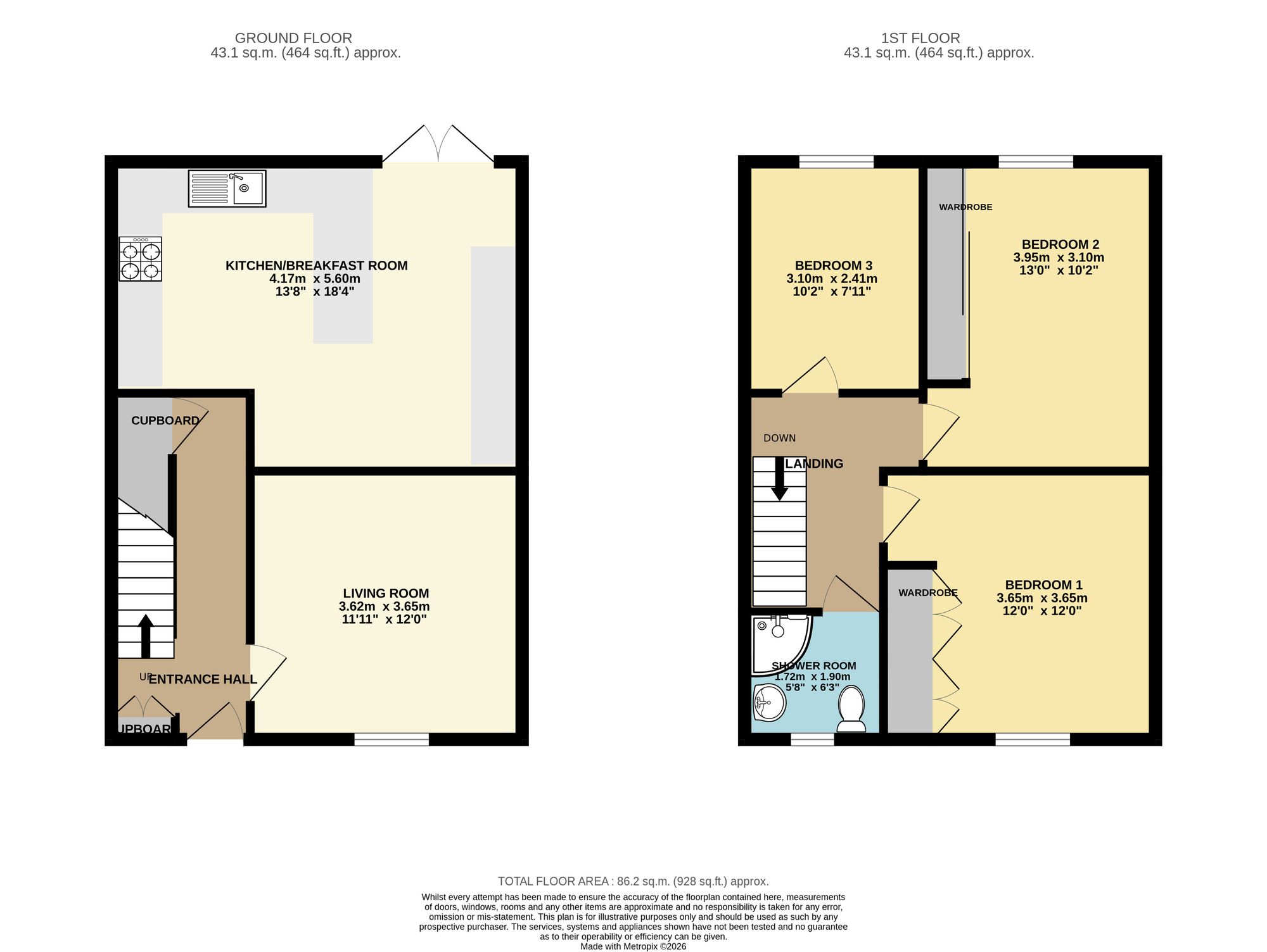 53 Station Road, Chesterfield floorplan