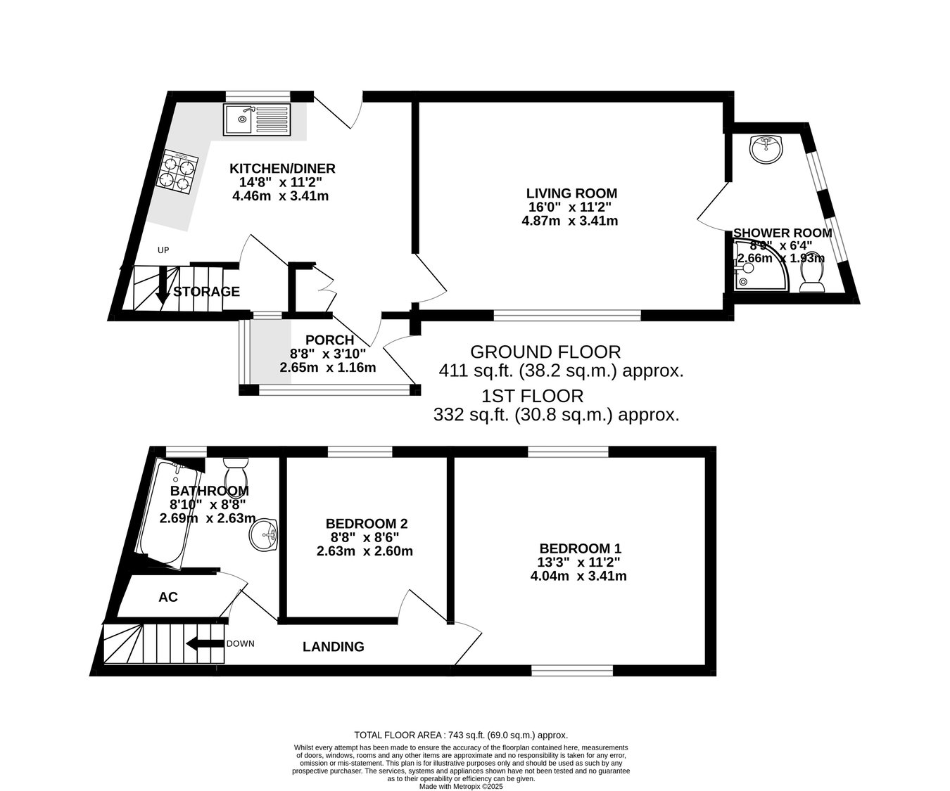 Hillsborough Cottage, Llanelly Church Road, Abergavenny floorplan