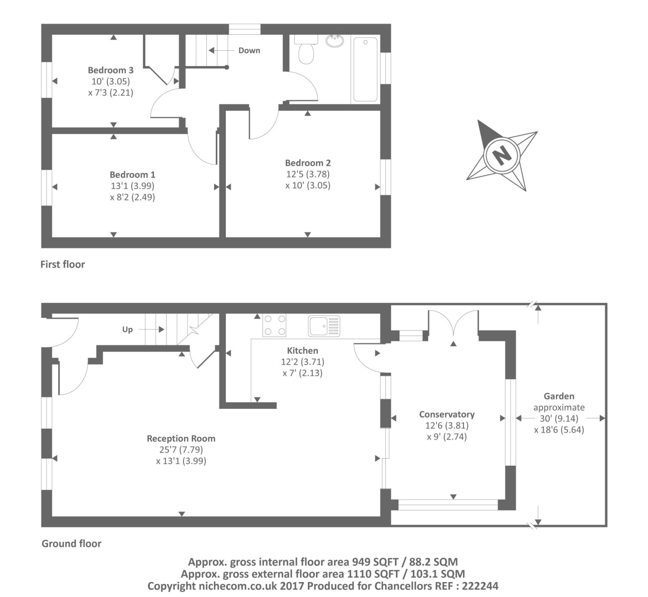 14, Purcell Road, Oxford floorplan