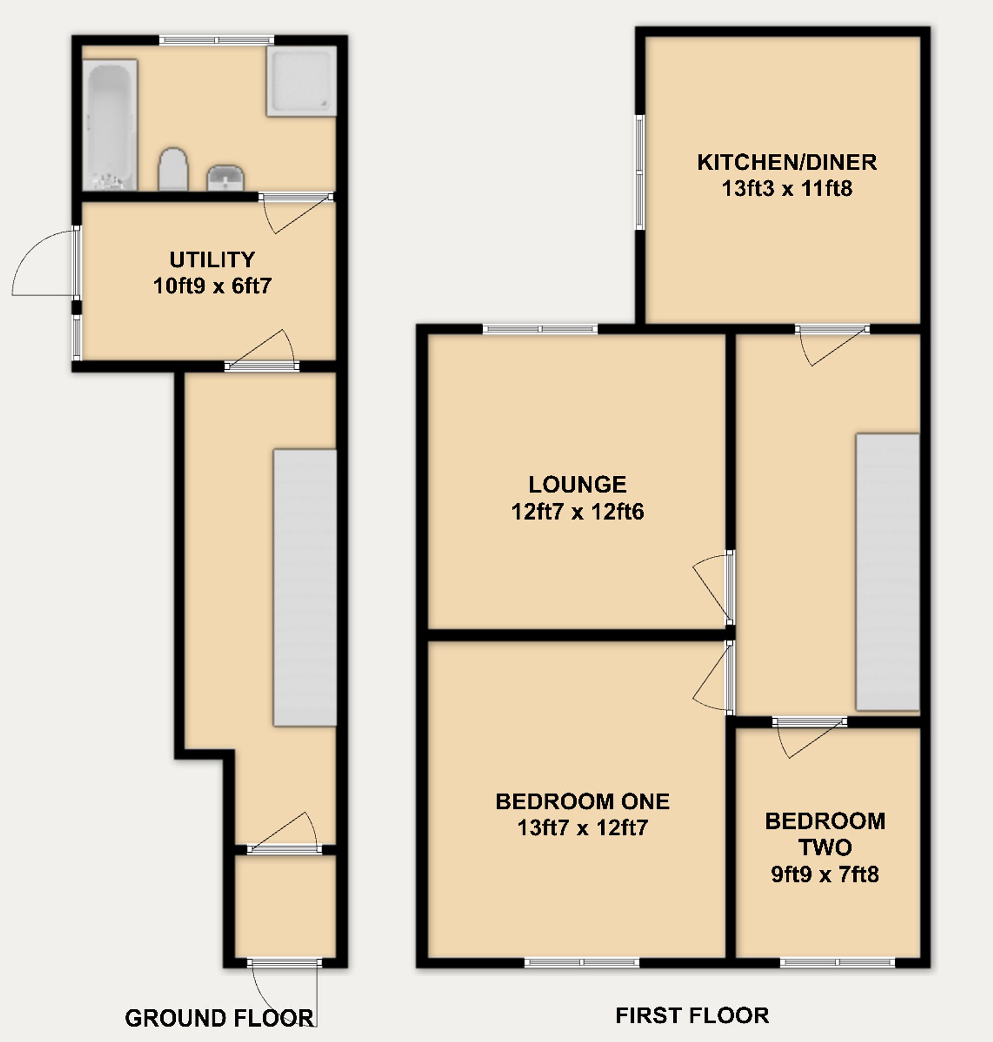 161a High Street, Deeside floorplan