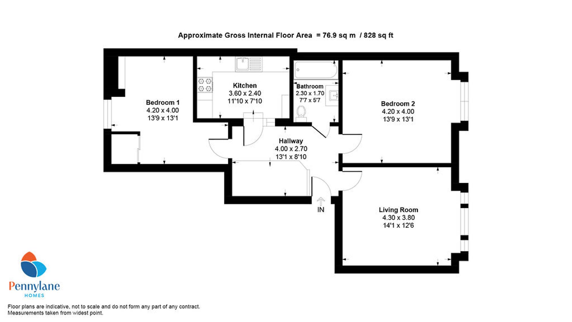 3/1 42 High Street, Johnstone floorplan
