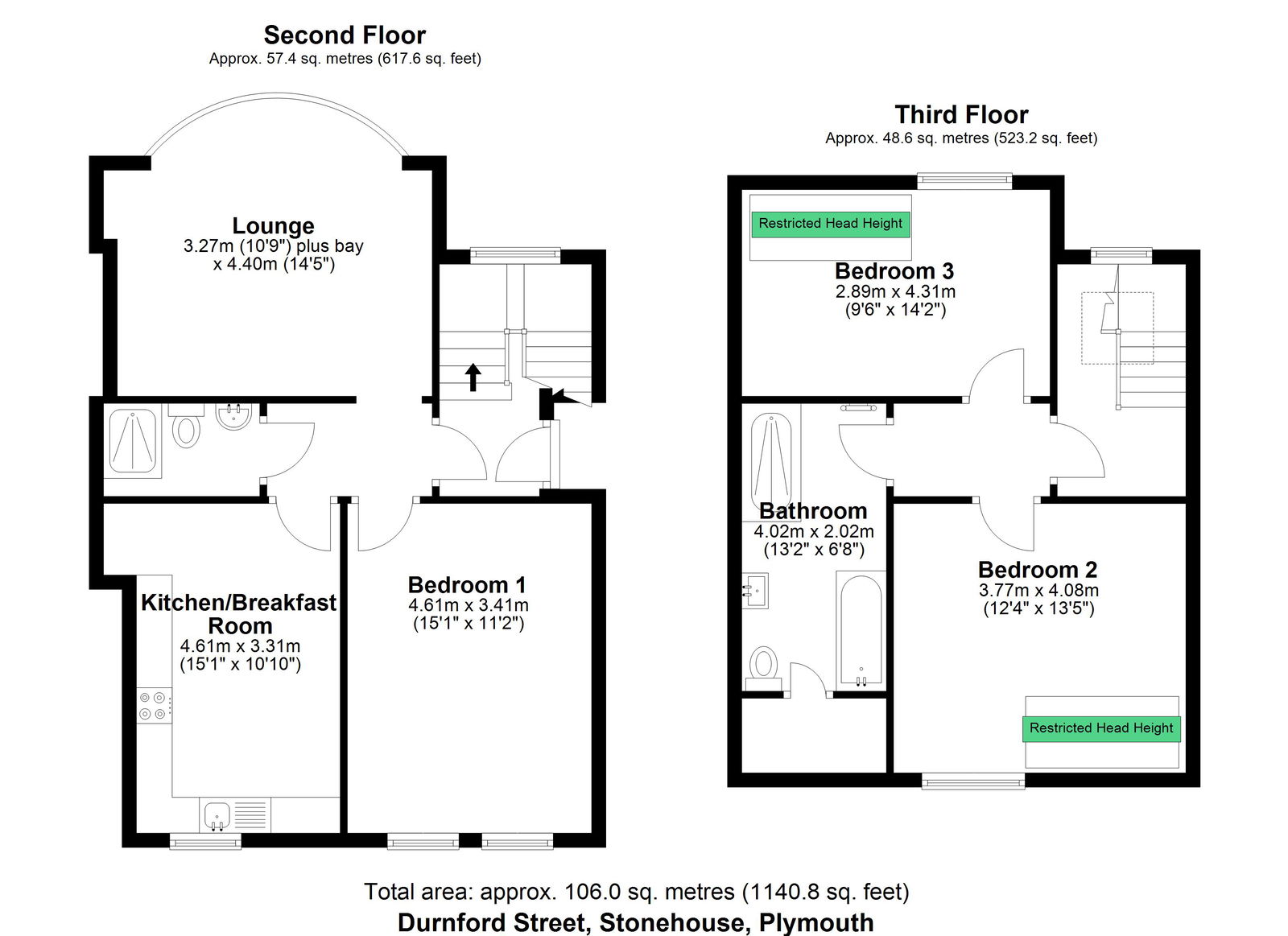 Flat 4, 54, Durnford Street, Plymouth floorplan