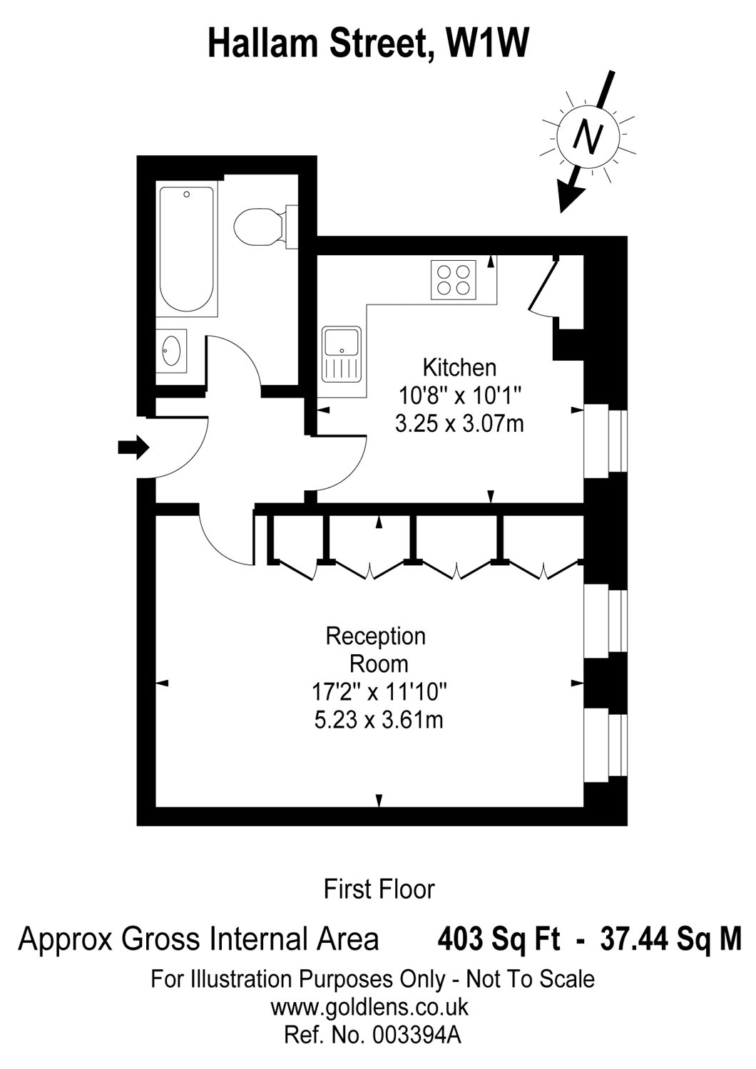 0 Bedrooms Studio to rent in Hallam Street, Fitzrovia, London W1W