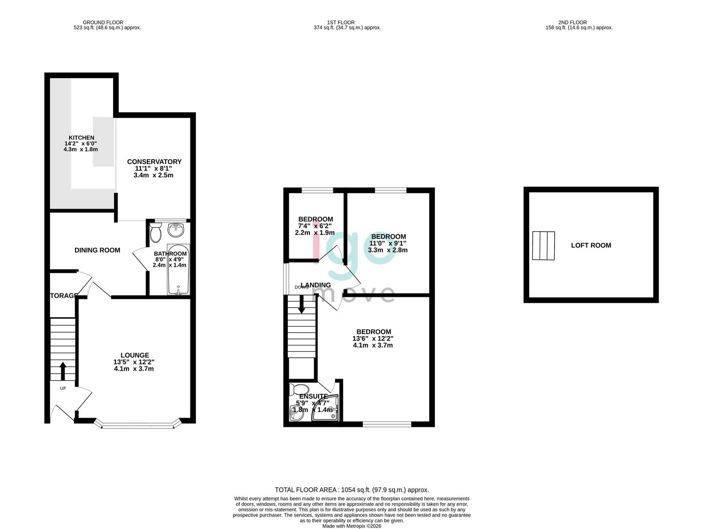 6, Peebles Avenue, Hartlepool floorplan