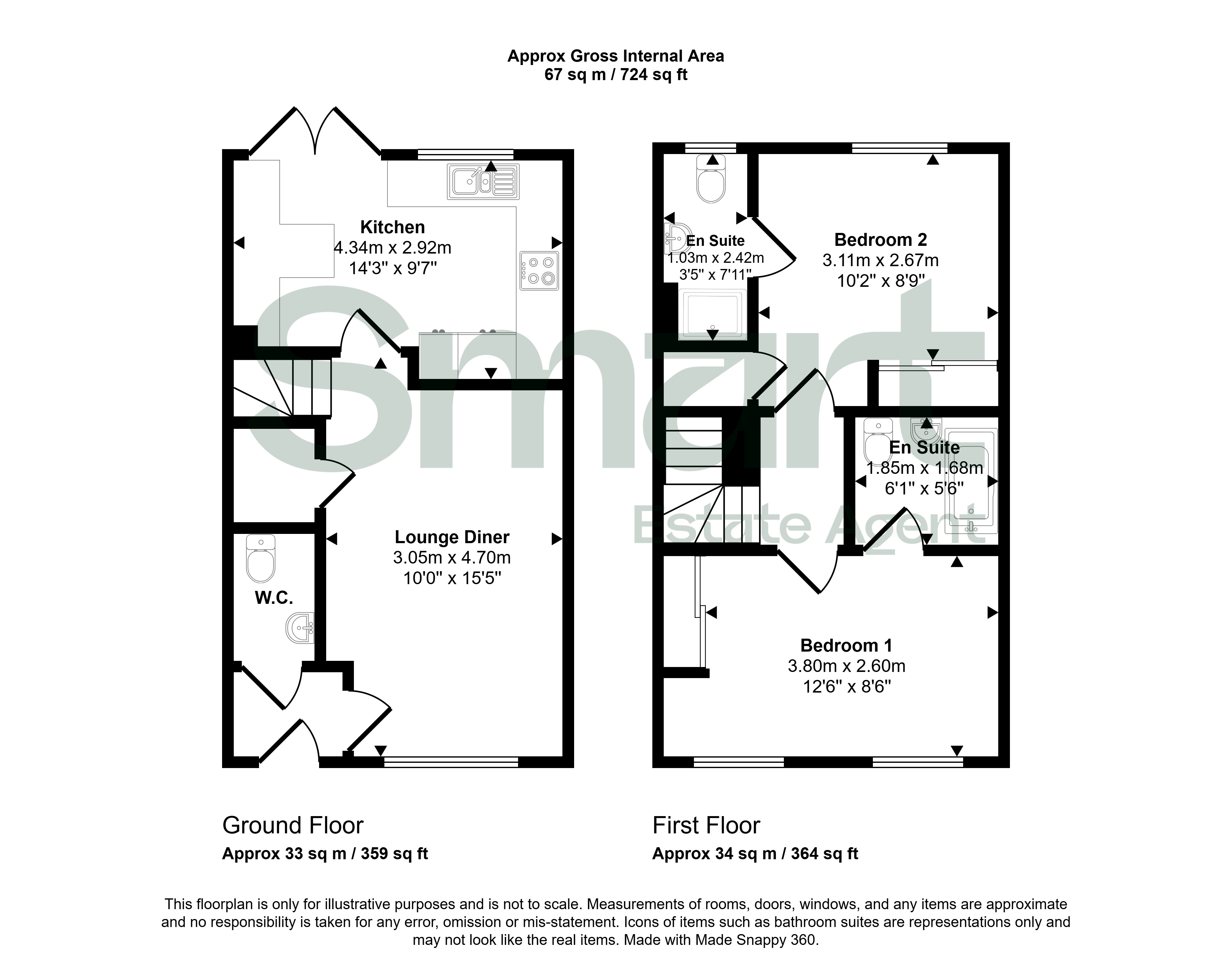 4, Bardon Walk, Exeter floorplan