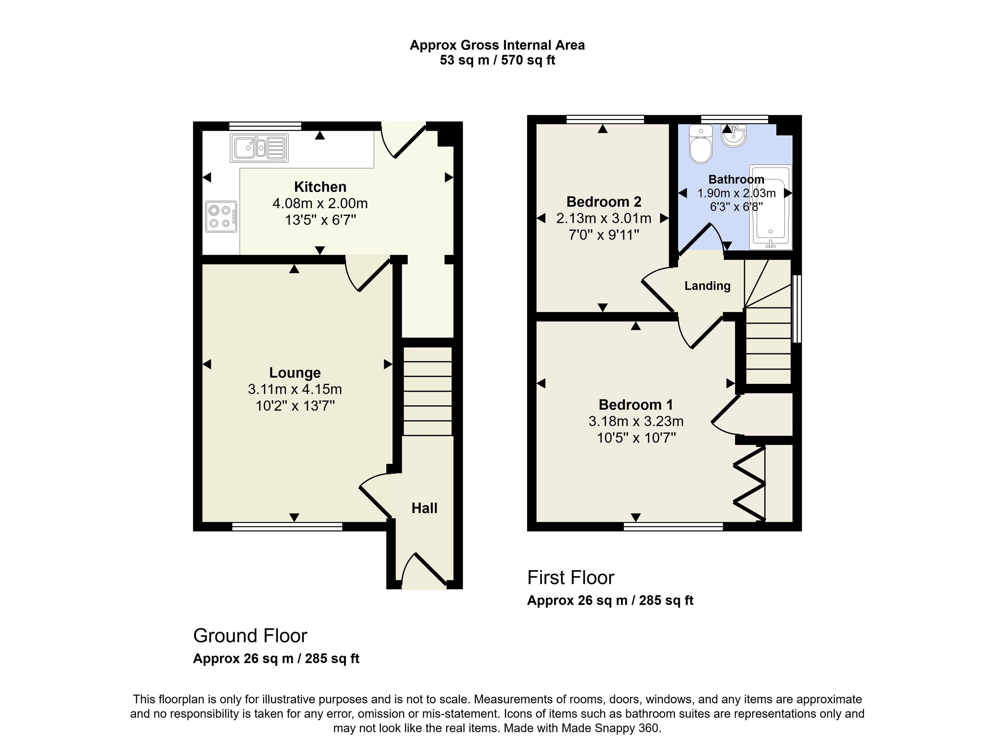 28, Leafe Close, Beeston, Nottingham floorplan