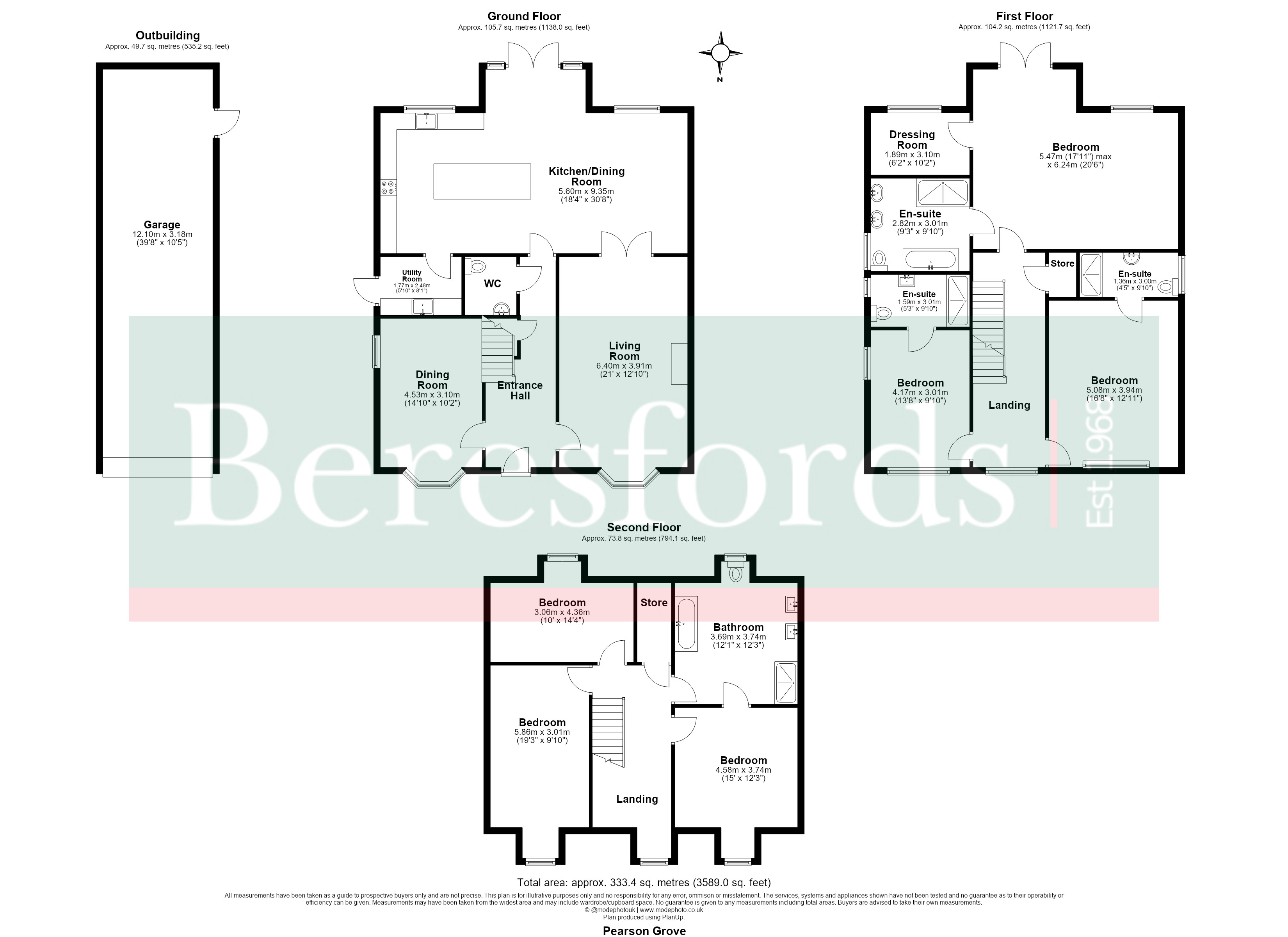 13, Pearson Grove, Essex floorplan