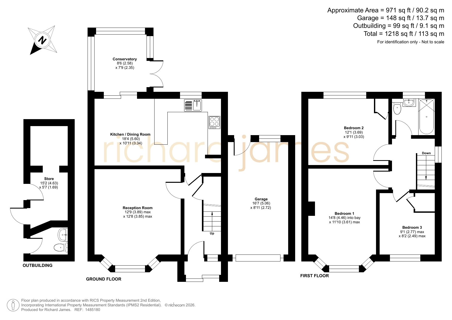 54, Grange Drive, Swindon floorplan