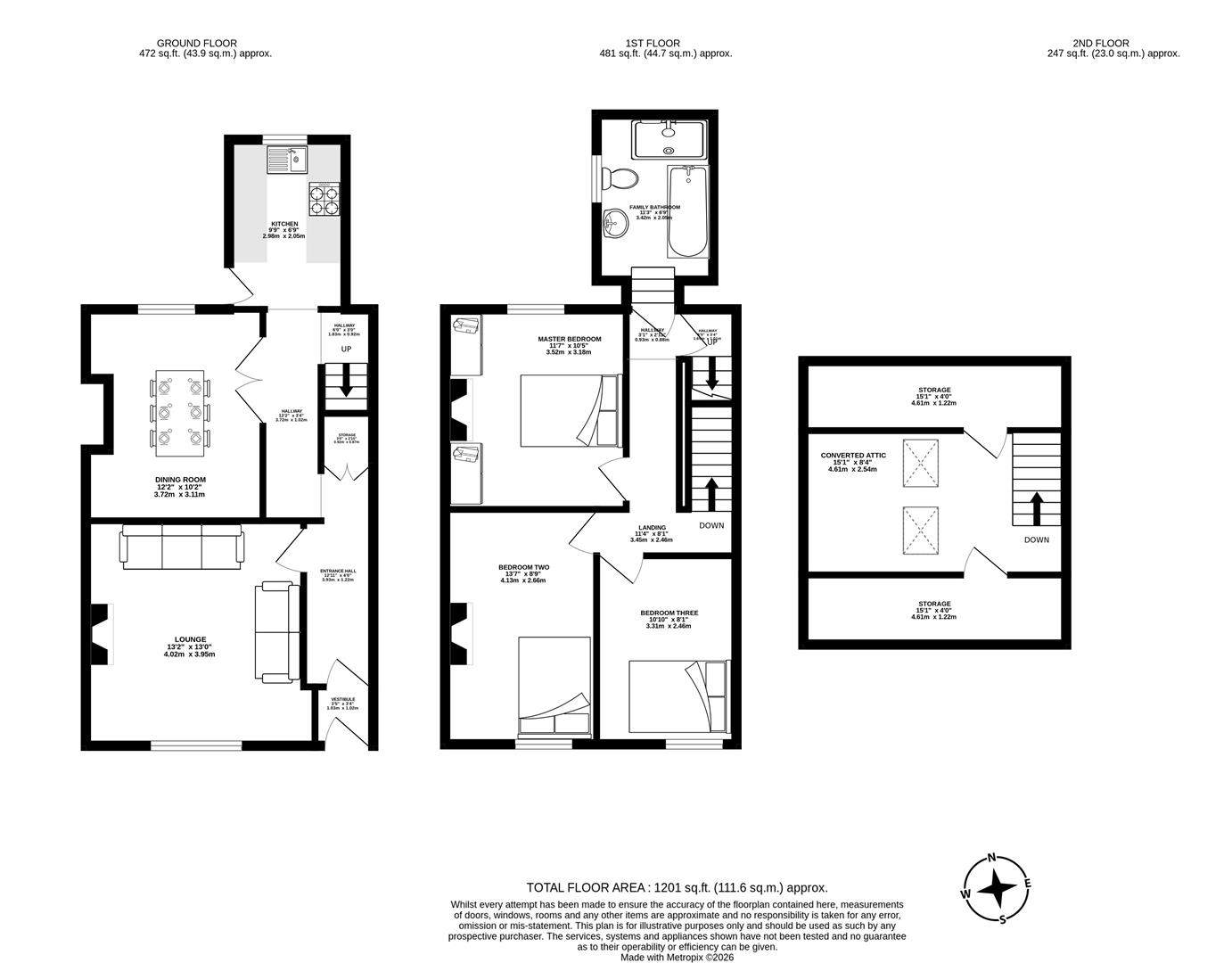 5, South View Terrace, Leyland floorplan