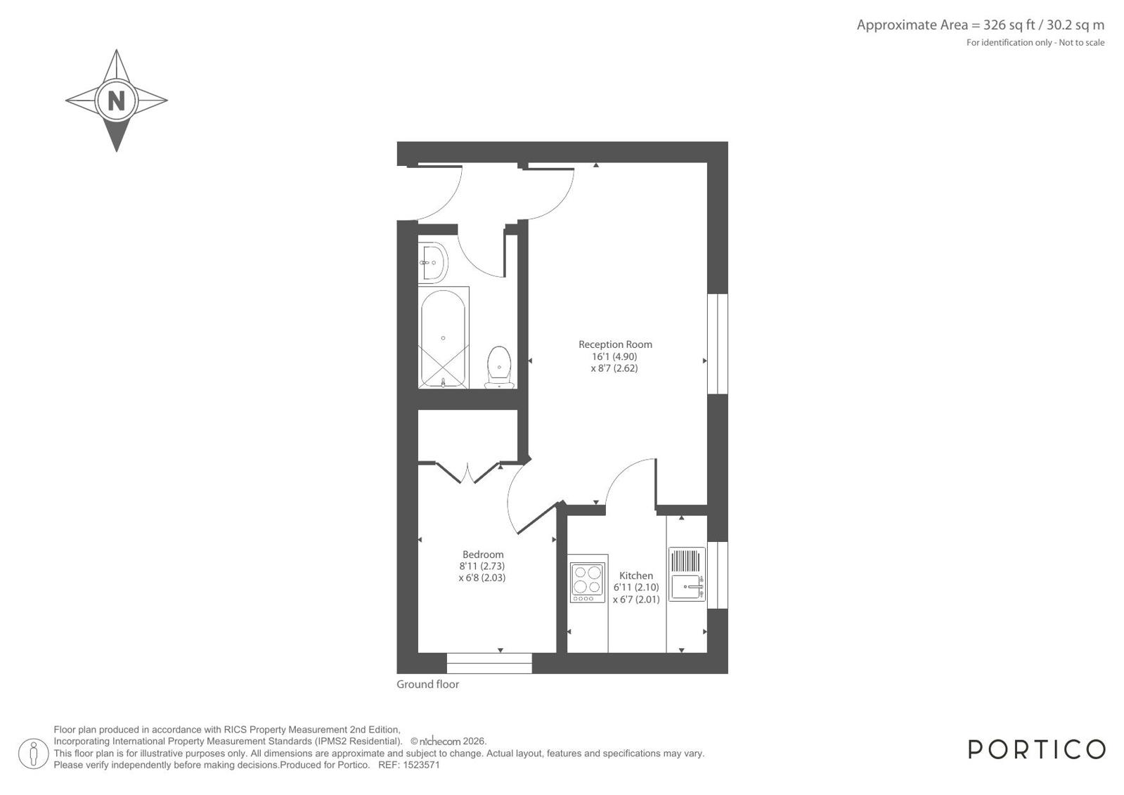 Flat 2, Pankhurst Court, 1, Caradon Close, London floorplan