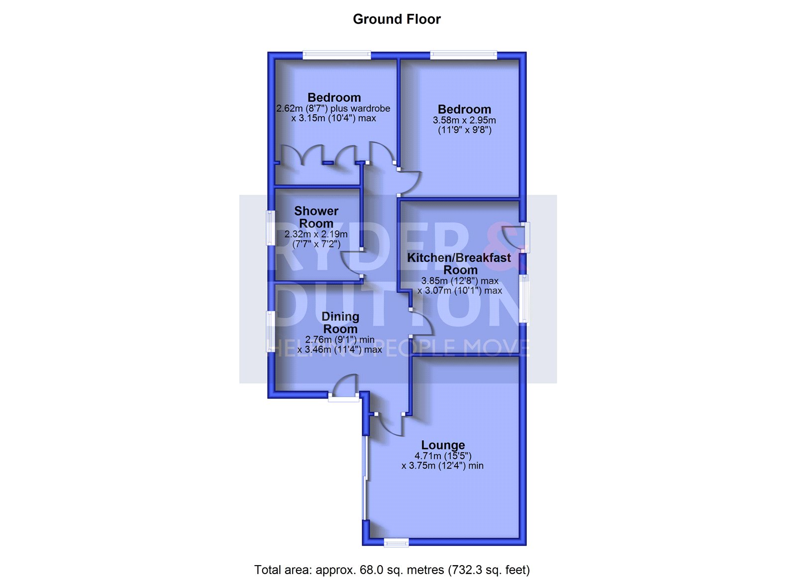 25, Thorpe Close, Saddleworth floorplan