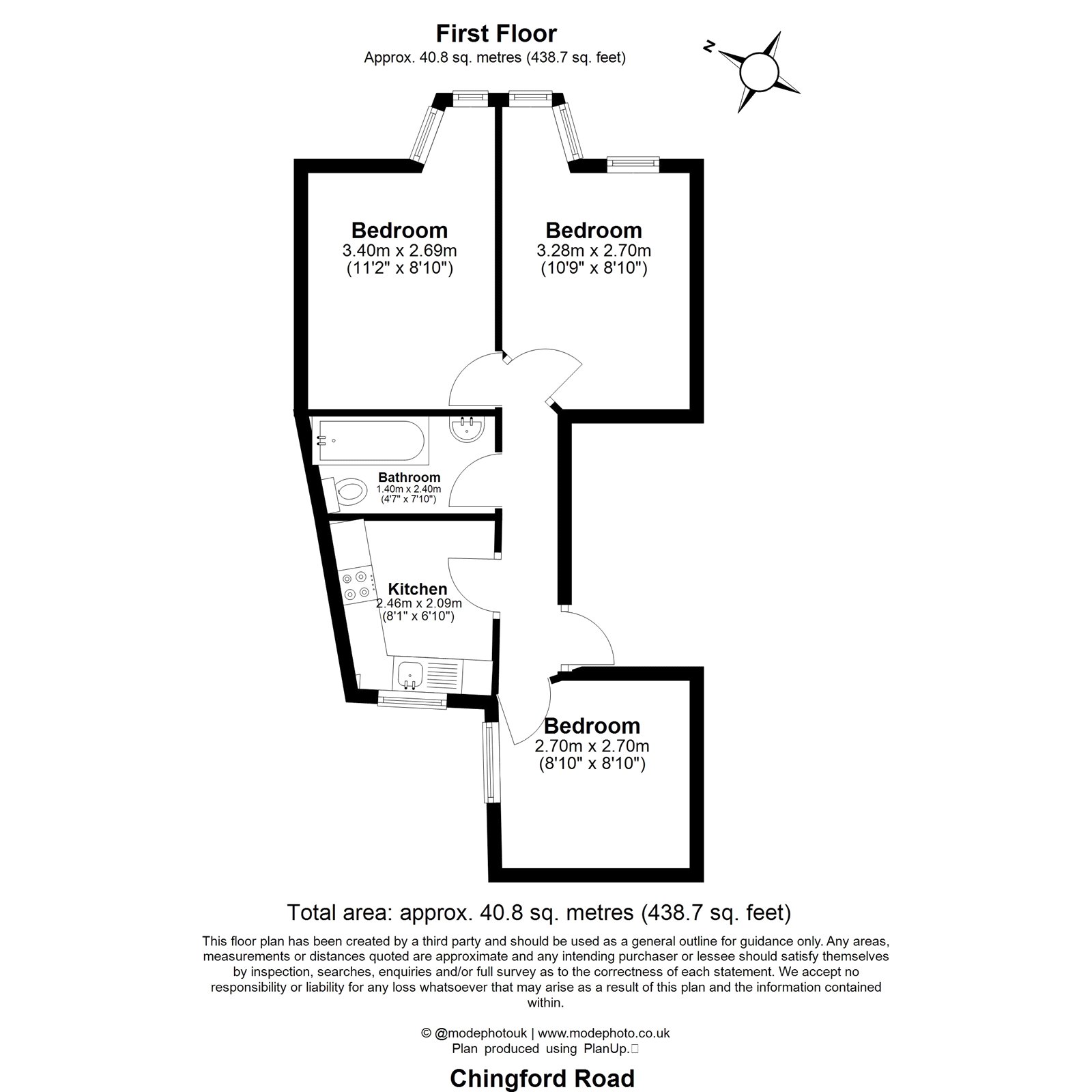 Flat 1, 2b, Chingford Road, London floorplan