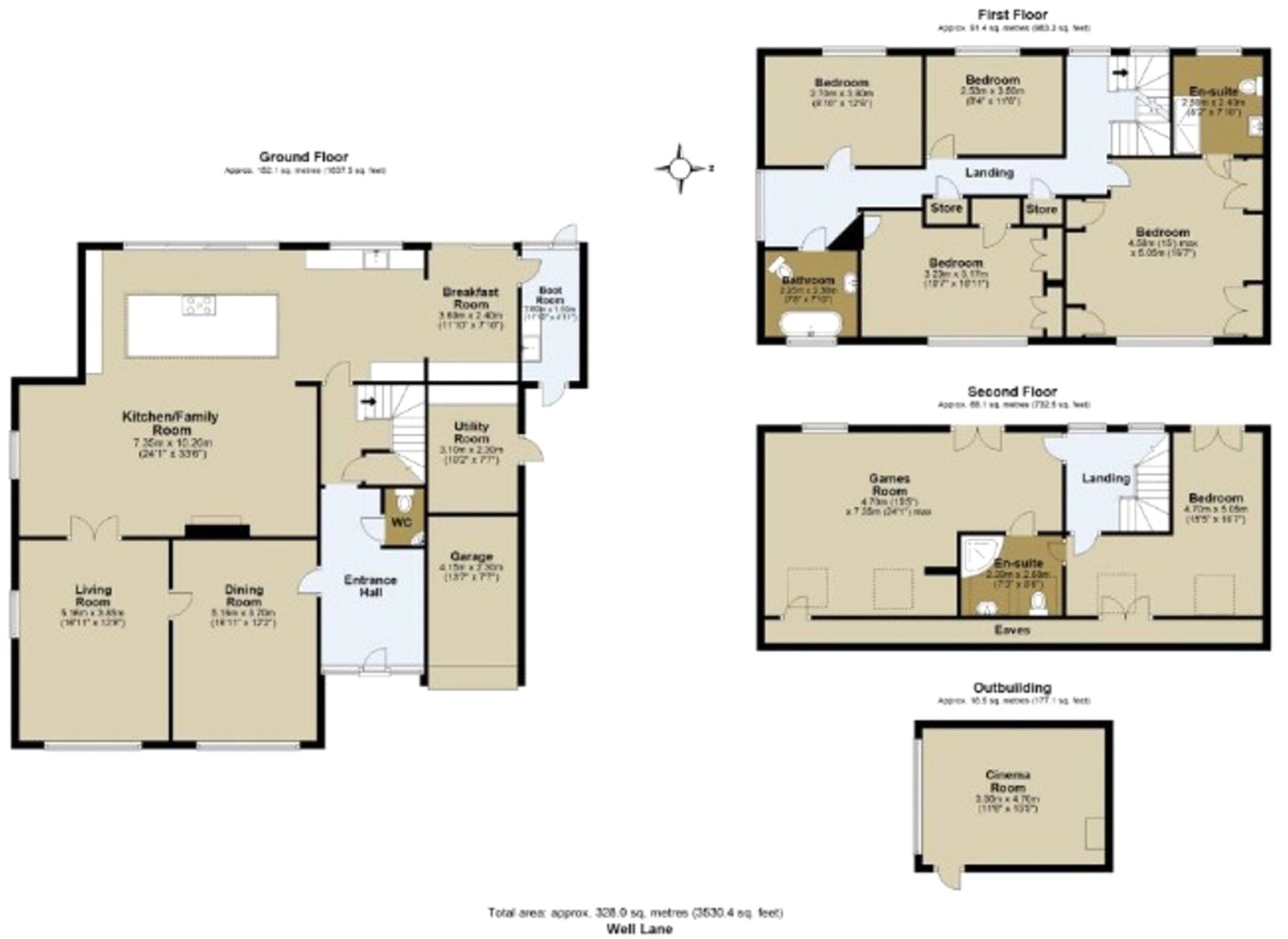 26, Well Lane, Ingatestone floorplan