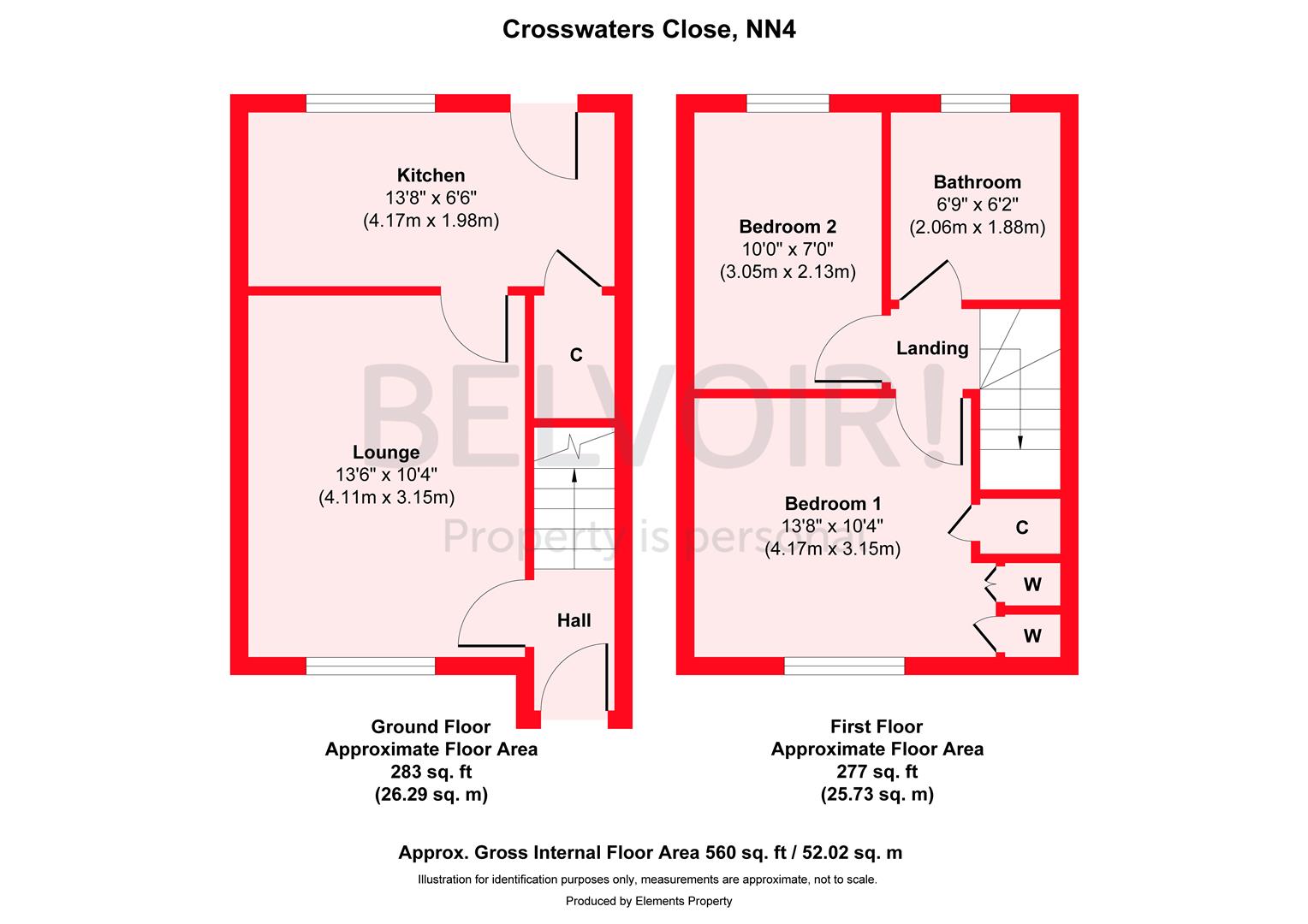 38, Cross Waters Close, Northampton floorplan