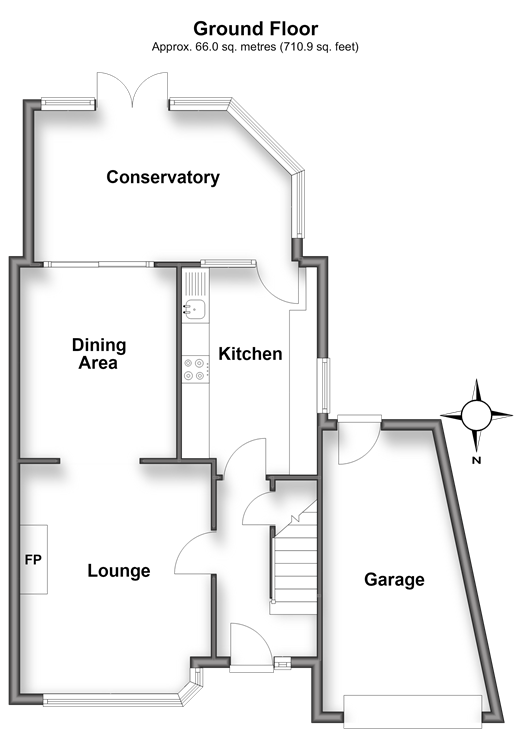 Hilltop Road, Rochester floorplan