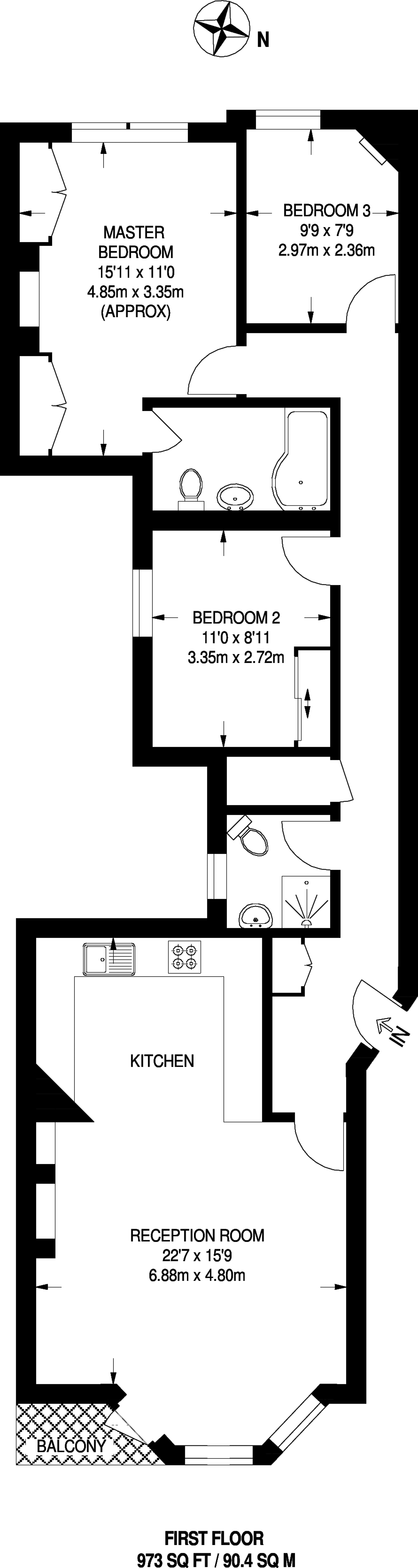 3 Bedrooms Flat to rent in Beaufort Street, Chelsea SW3