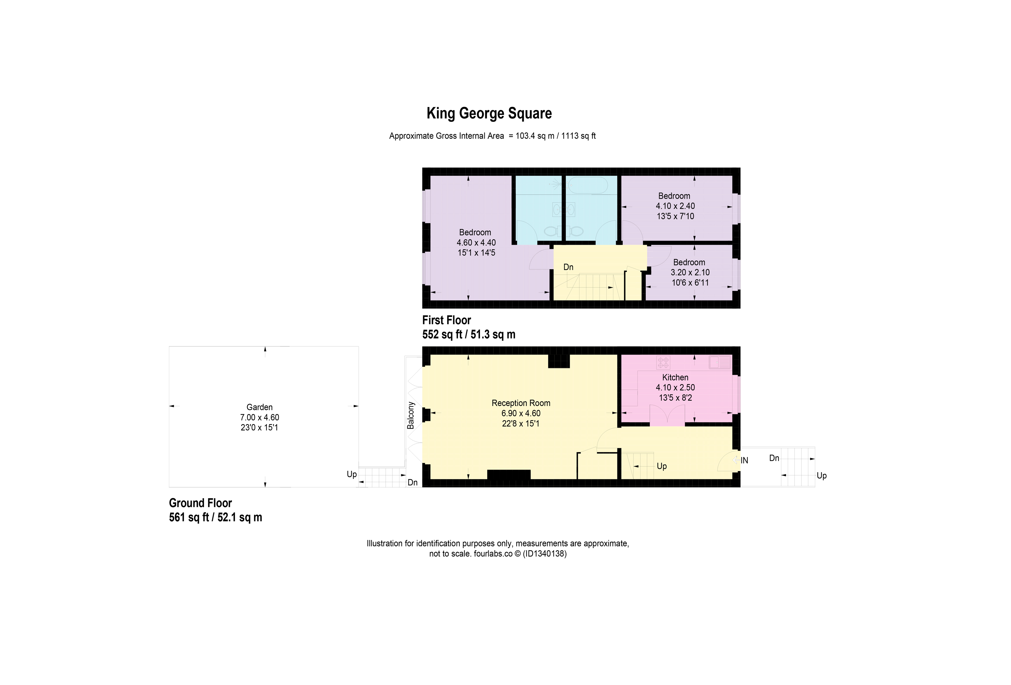 63, King George Square, Richmond floorplan