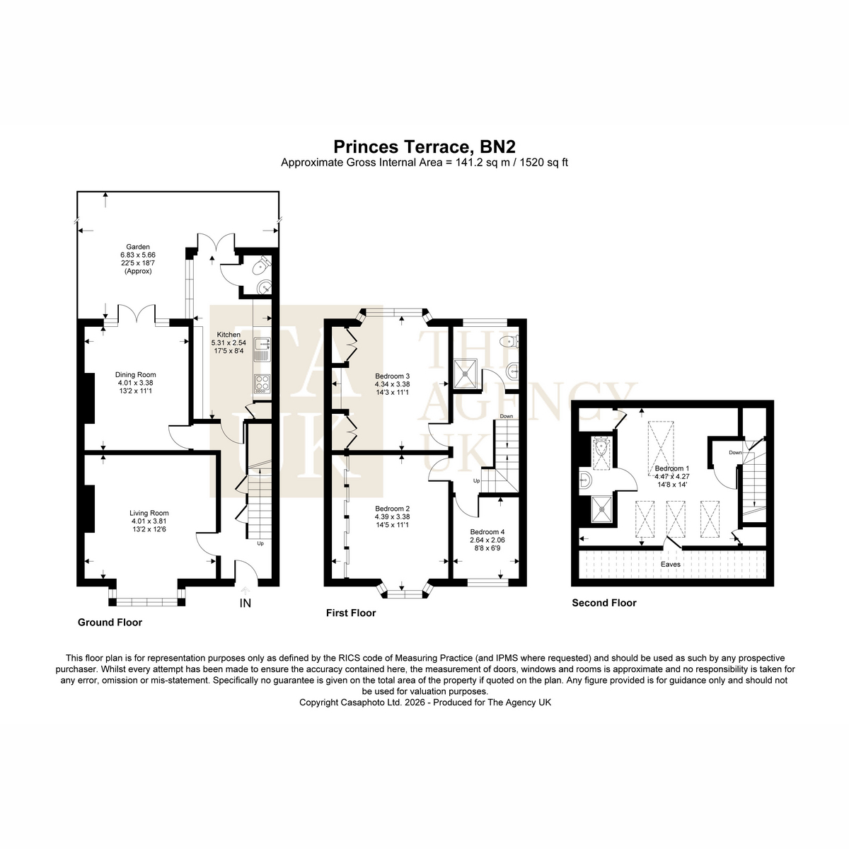 25, Princes Terrace, Brighton floorplan