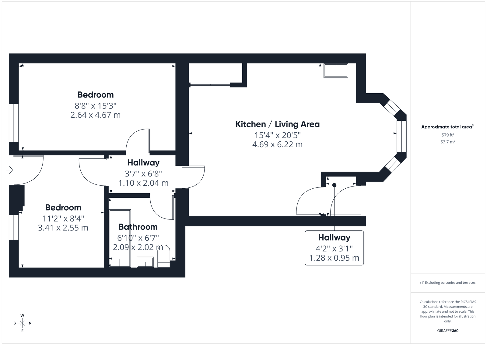 2a, Crescent Terrace, Whitby floorplan