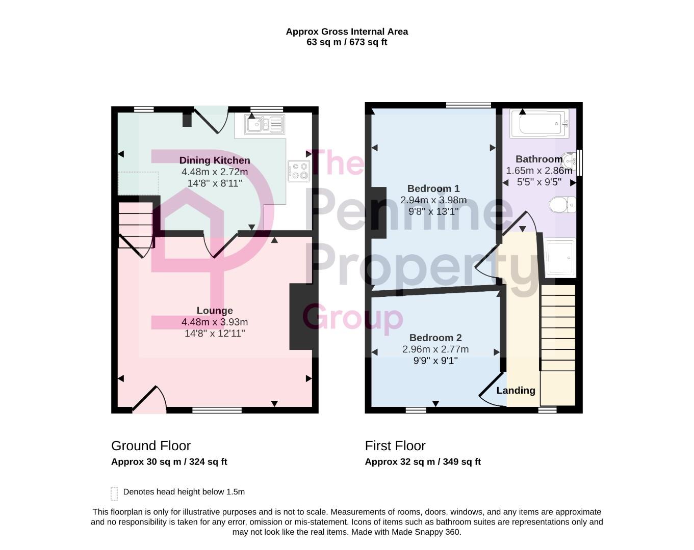 303, Manchester Road, Penistone floorplan