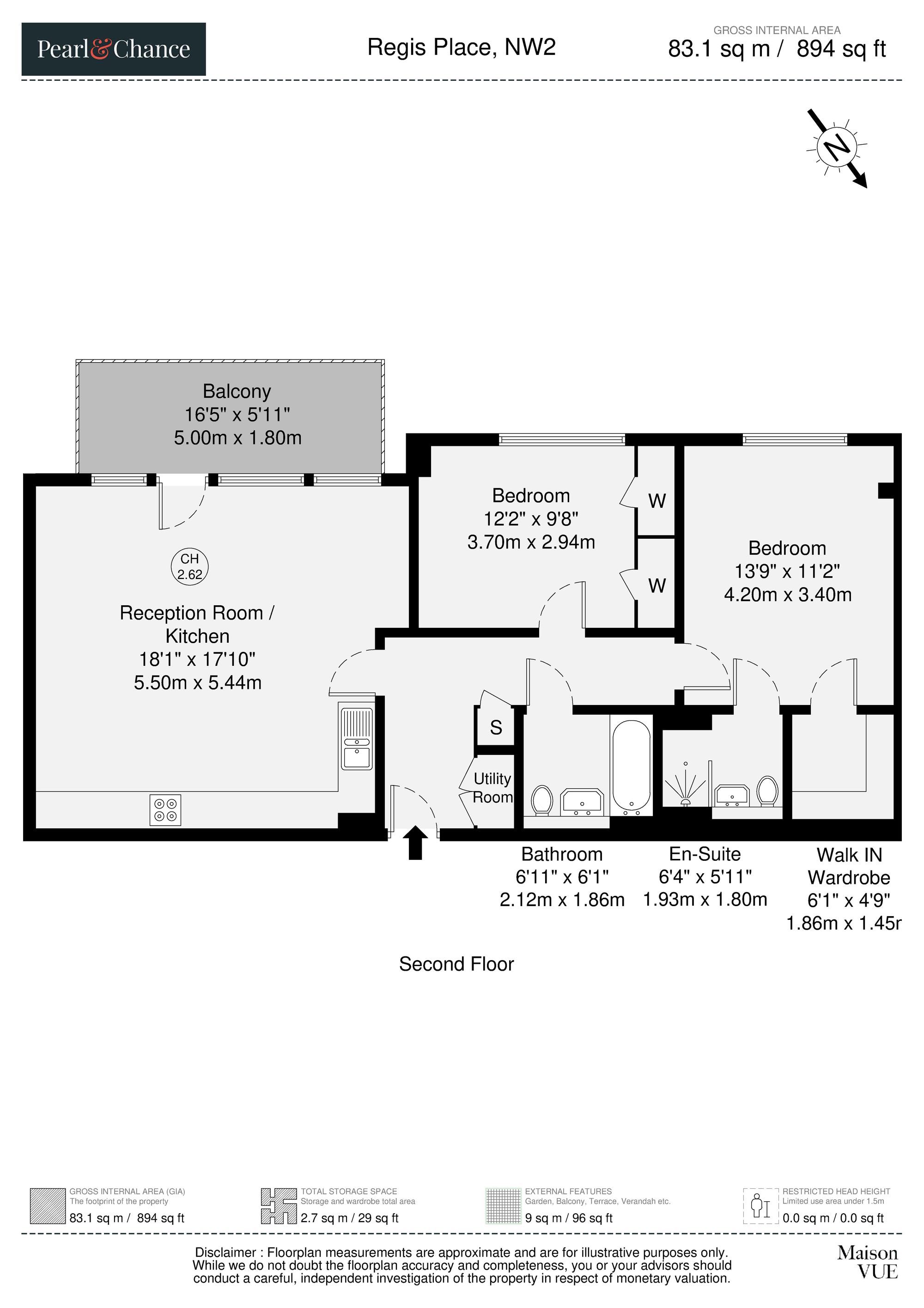16 Regis Place, London floorplan