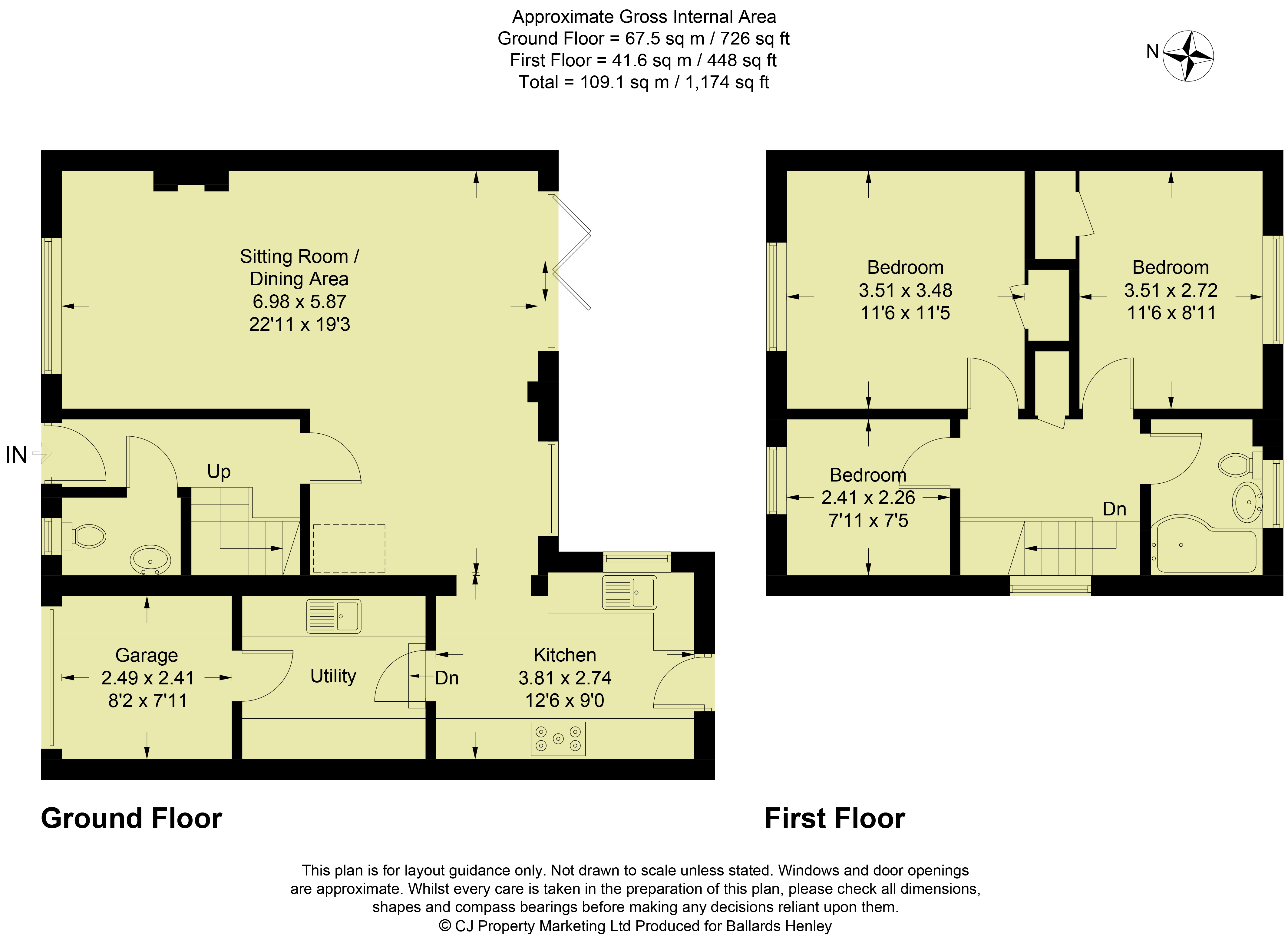3, Elizabeth Close, Oxfordshire floorplan
