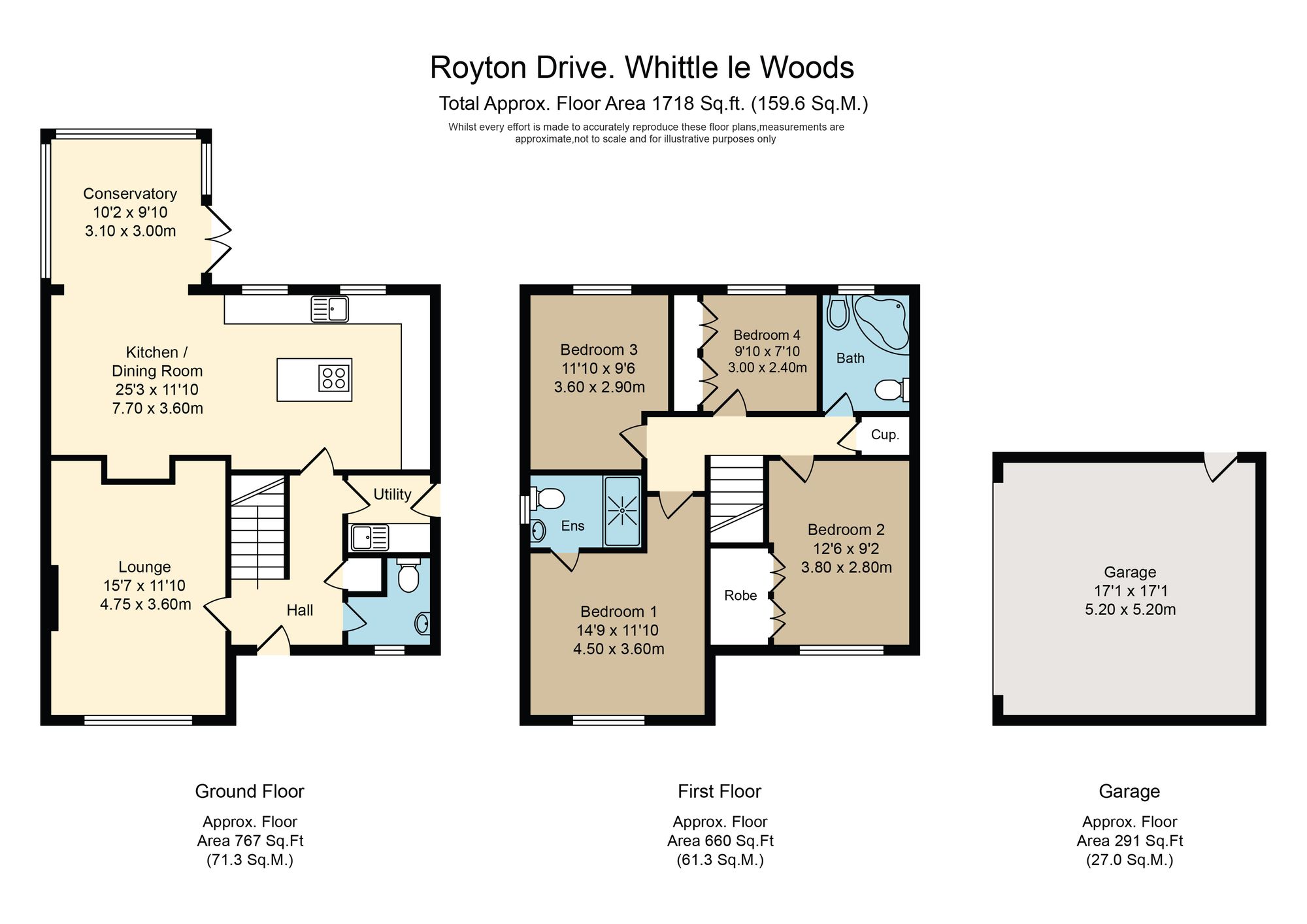 36 Royton Drive, Chorley floorplan