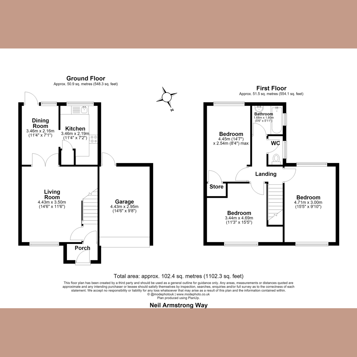 133, Neil Armstrong Way, Leigh-on-sea floorplan