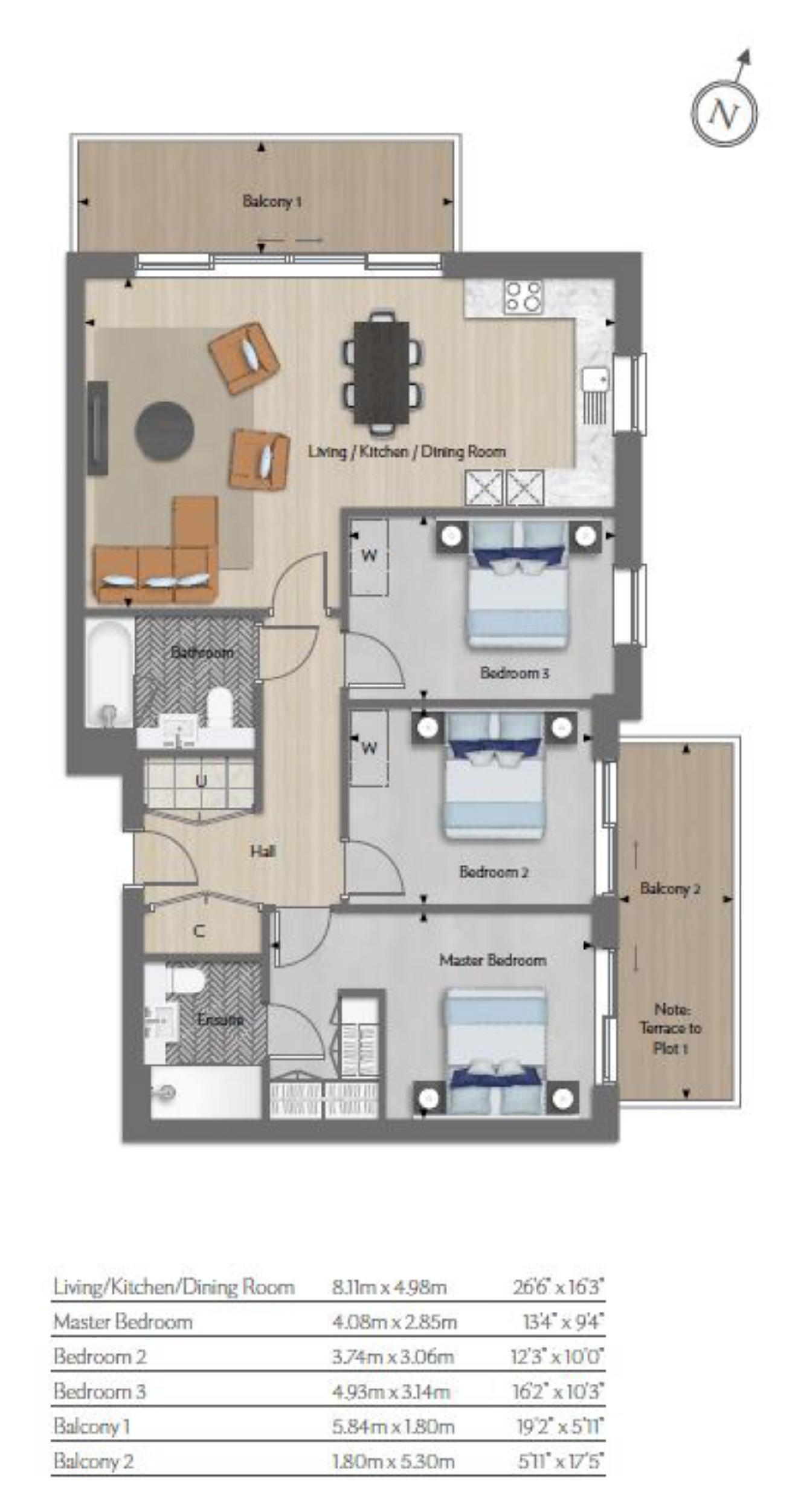 3 Bedrooms Flat for sale in Trent Park, Snakes Lane, Cockfosters, Hertfordshire EN4