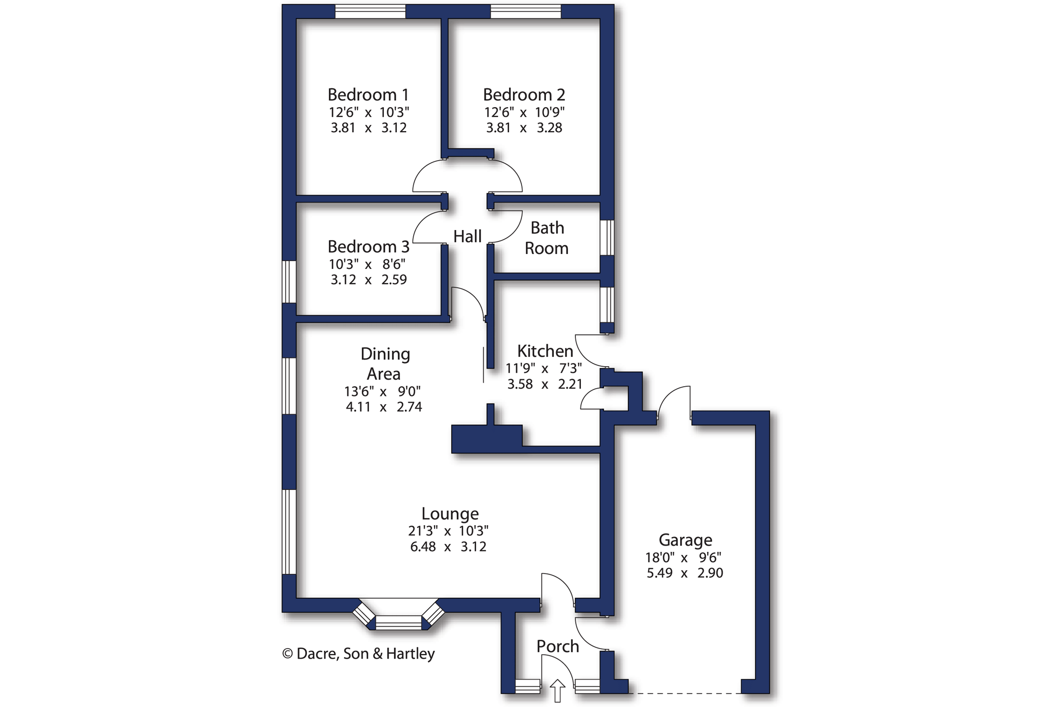 34, Hallowes Park Road, Cullingworth floorplan