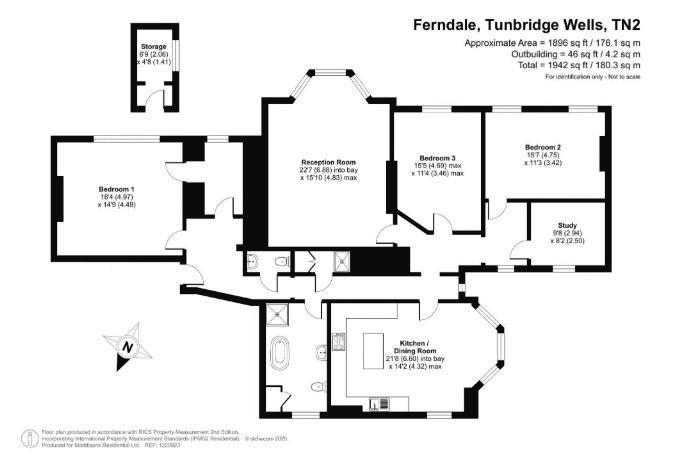 Flat 2 Ferndale House, 3 Ferndale, Tunbridge Wells floorplan