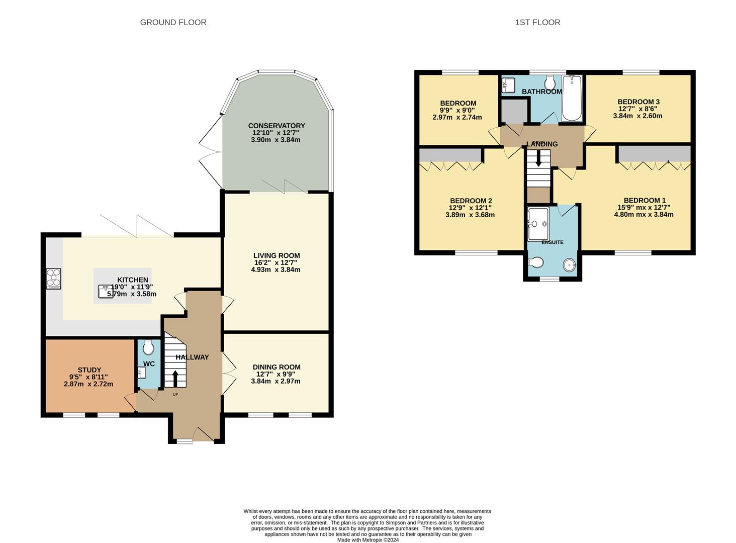 16, Norris Close, Kettering floorplan