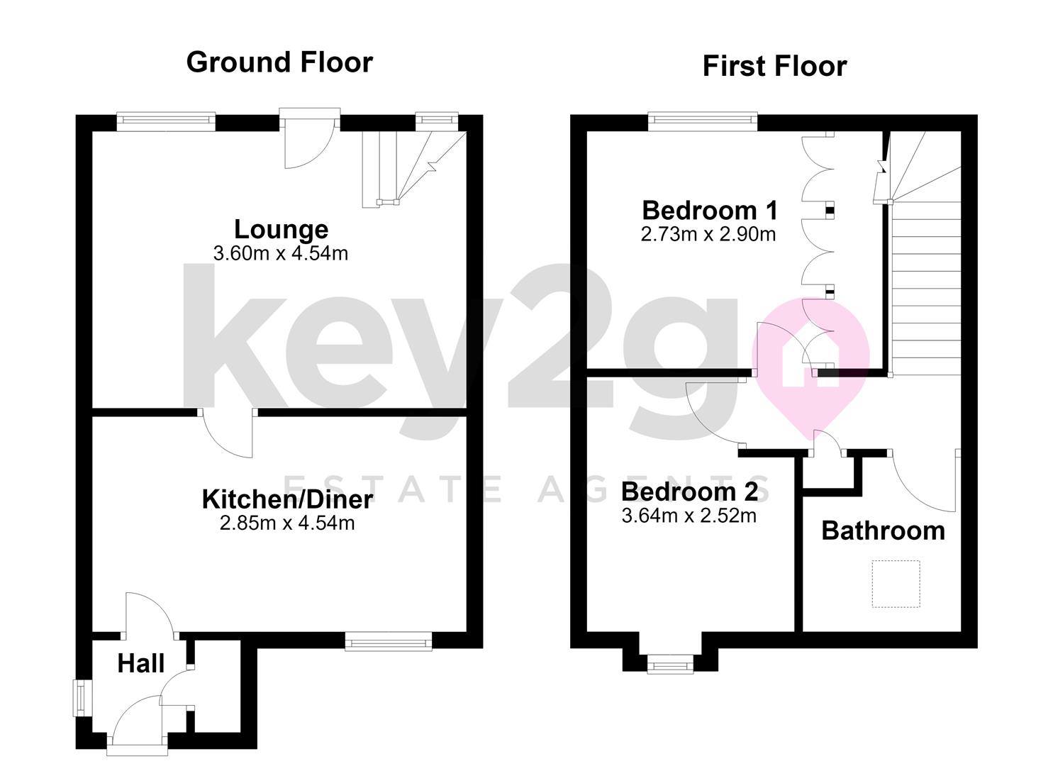 23, Orchard Close, Chesterfield floorplan